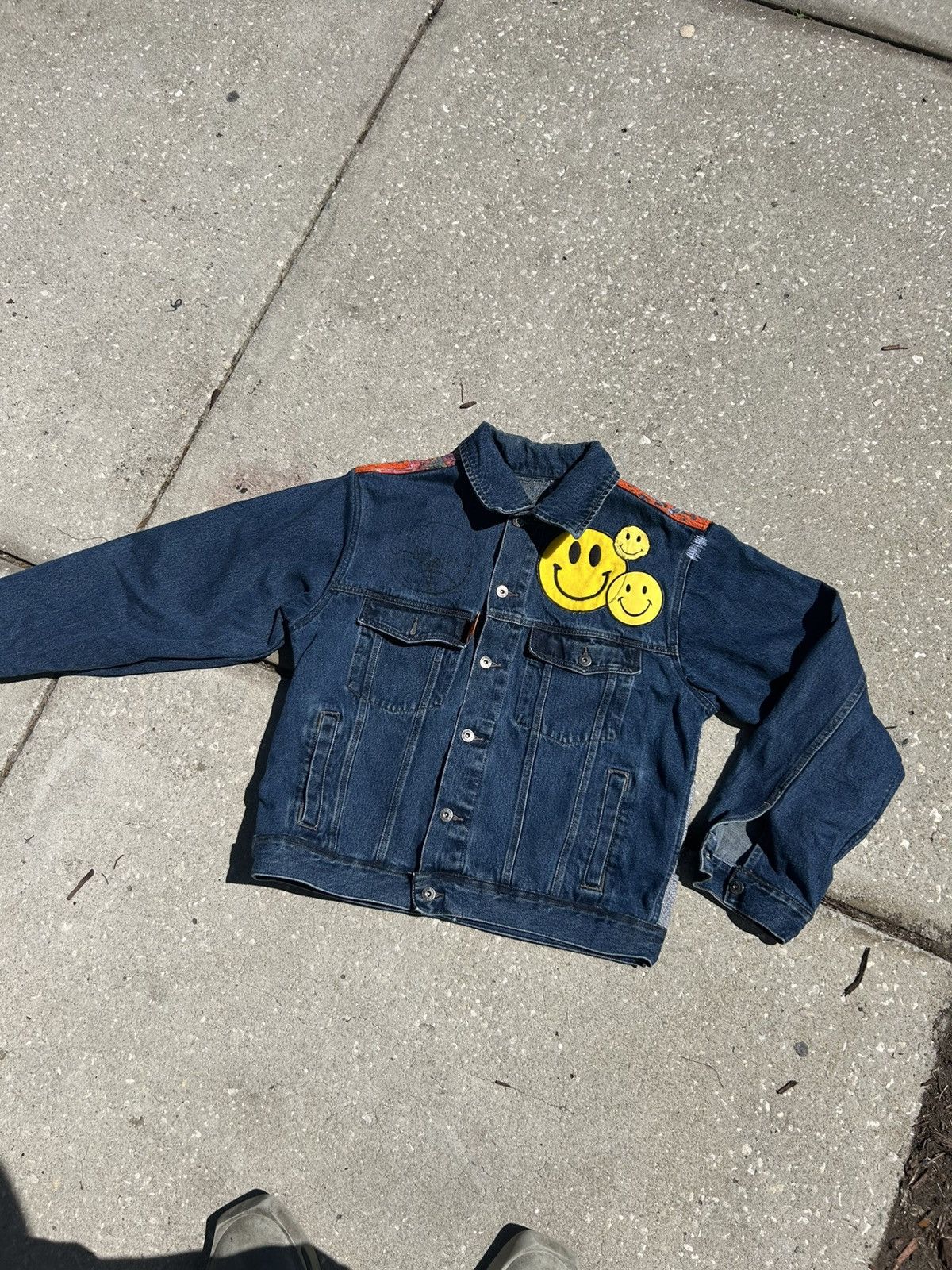 Other 1/1 Your World boxy indigo patchwork quilted denim jacket Size US L / EU 52-54 / 3 - 5 Thumbnail