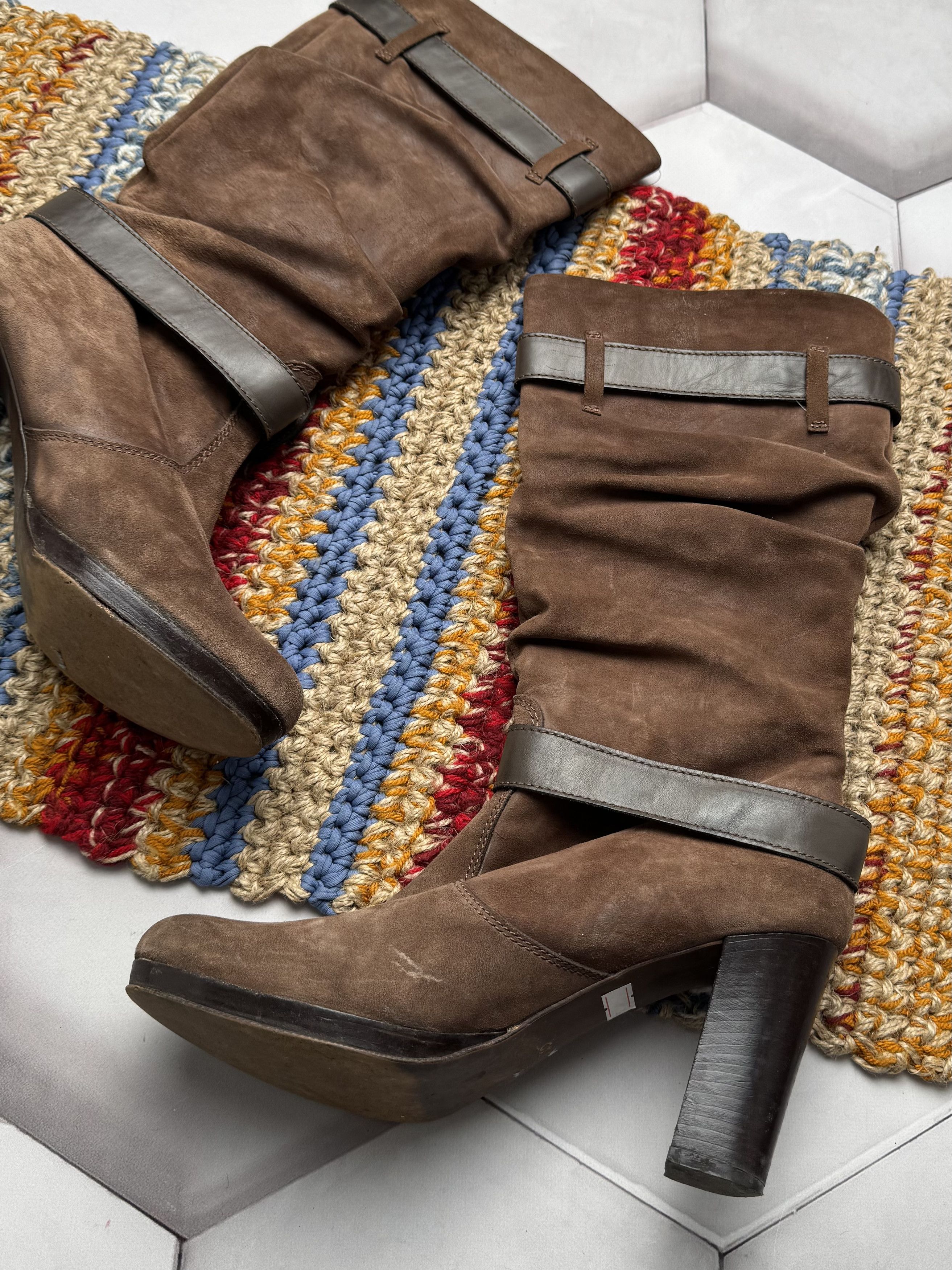 Vintage Vintage Suede Boots With Straps (E4) Size US 10 / IT 40 - 6 Thumbnail