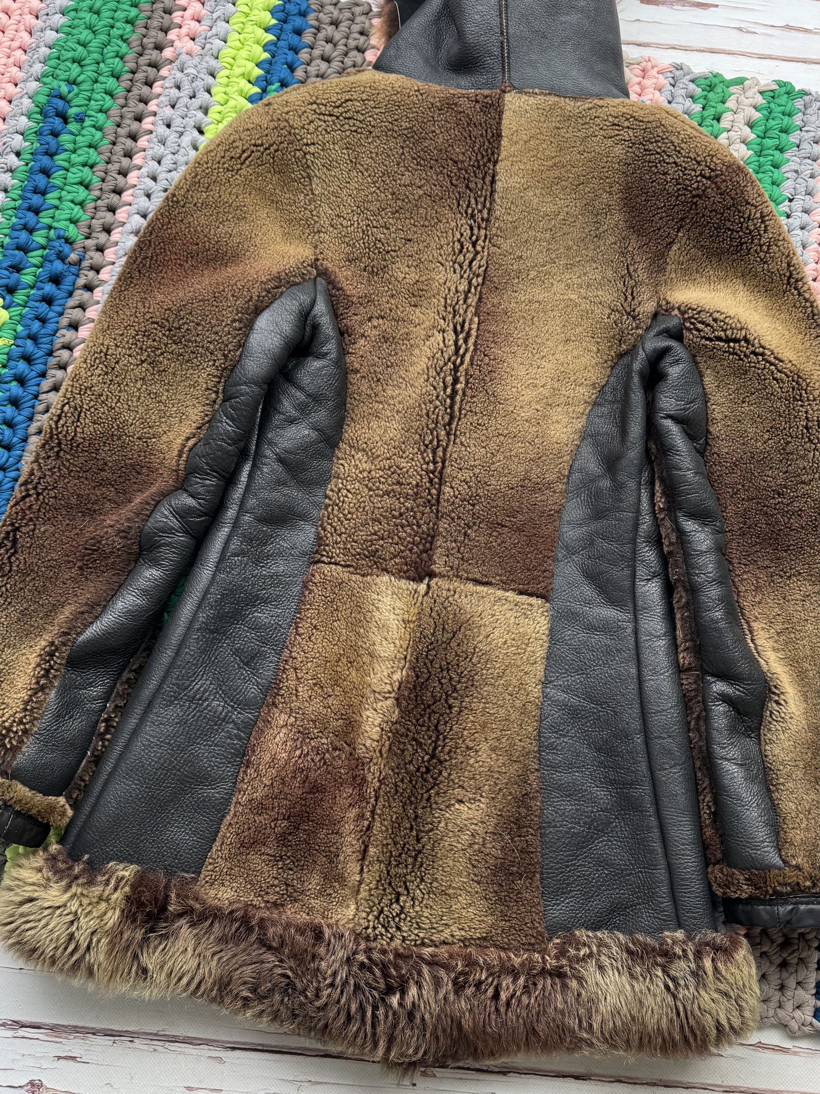 Japanese Brand Vintage Real Sheepskin Hooded Coat (ET1) Size S / US 4 / IT 40 - 11 Thumbnail