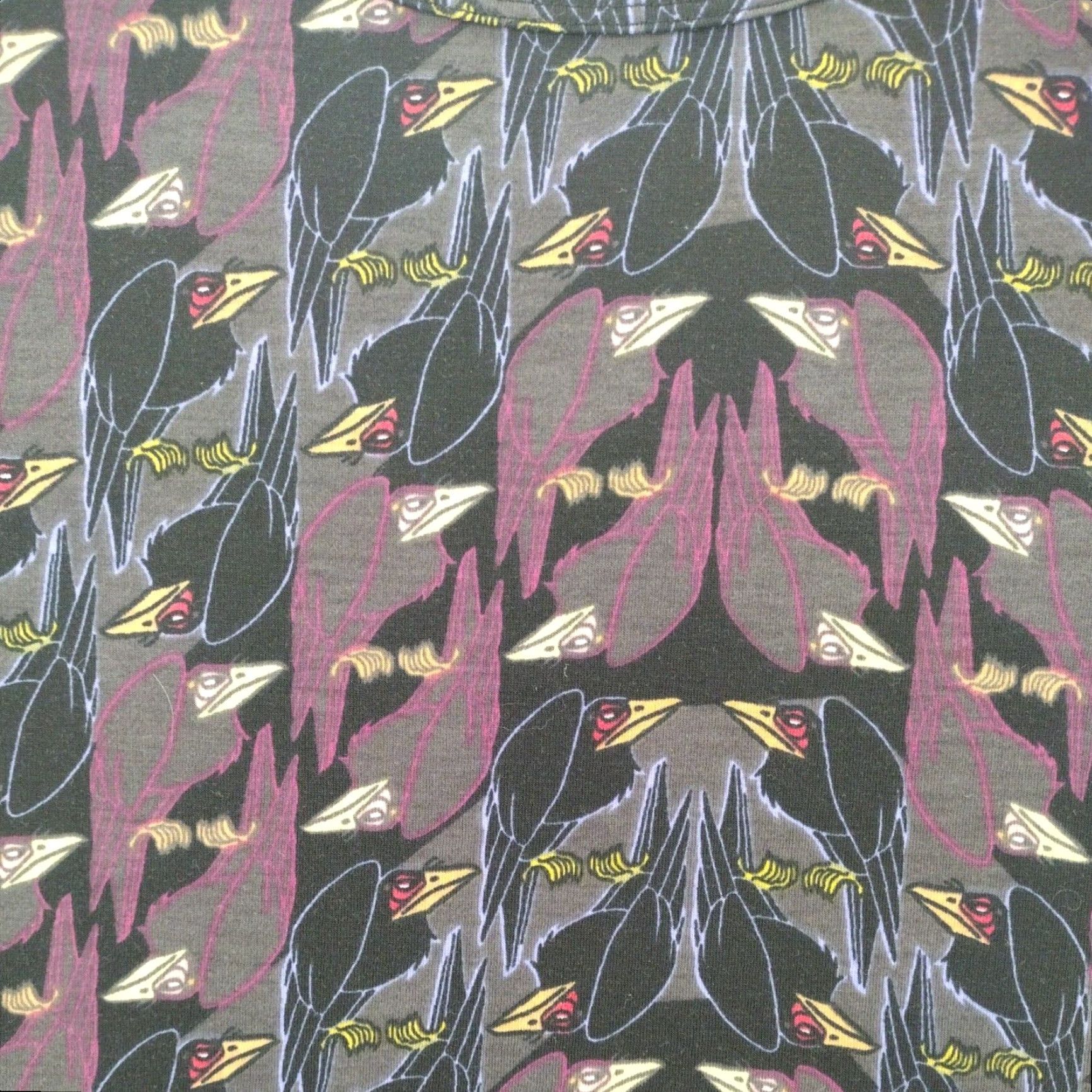Disney Disney LuLaRoe Dress Small Black Evil Queen's Raven Disney Shirt" Size S / US 4 / IT 40 - 2 Thumbnail