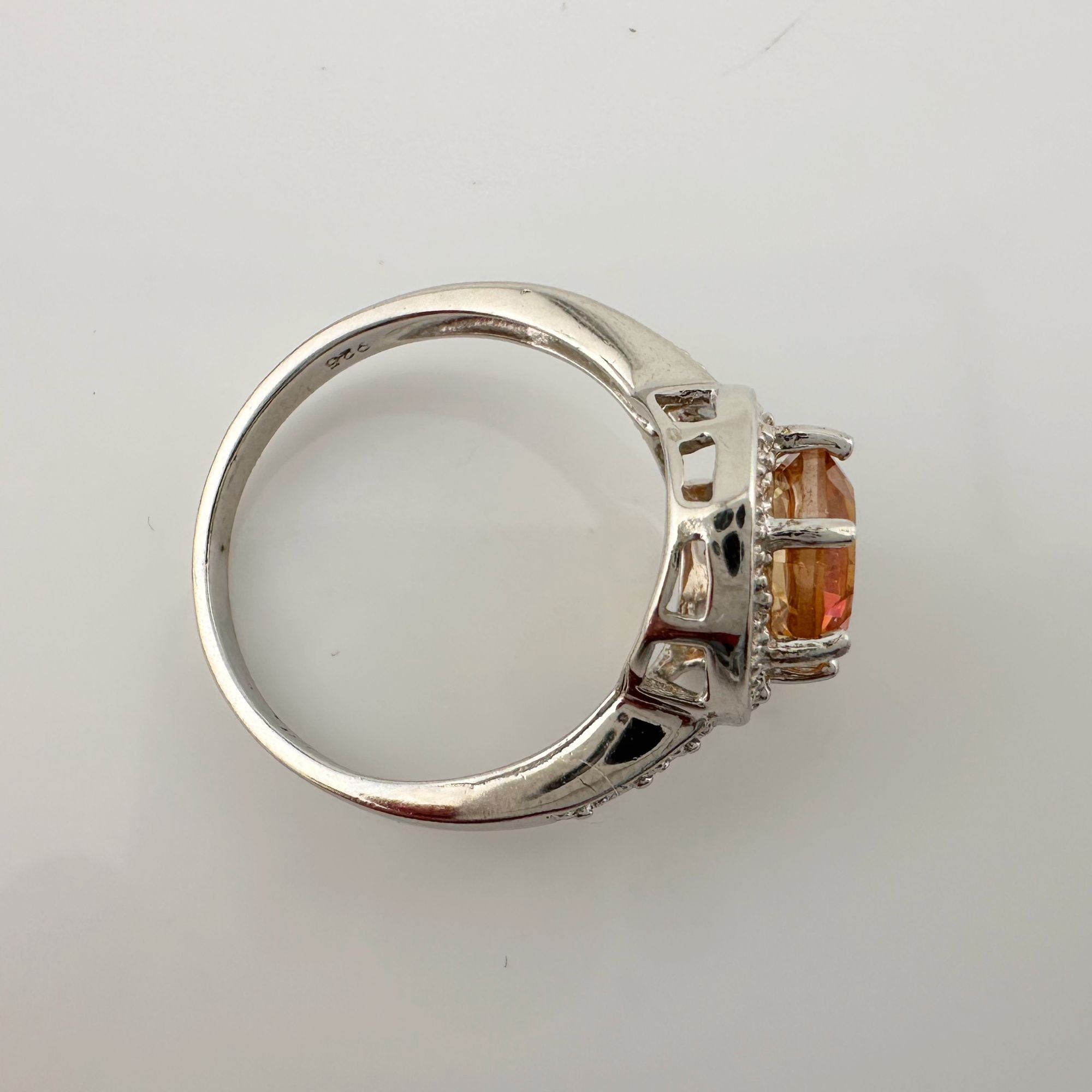Other Beautiful 2.11 Carat Golden Citrine Ring with Small Diamond Size ONE SIZE - 13 Thumbnail