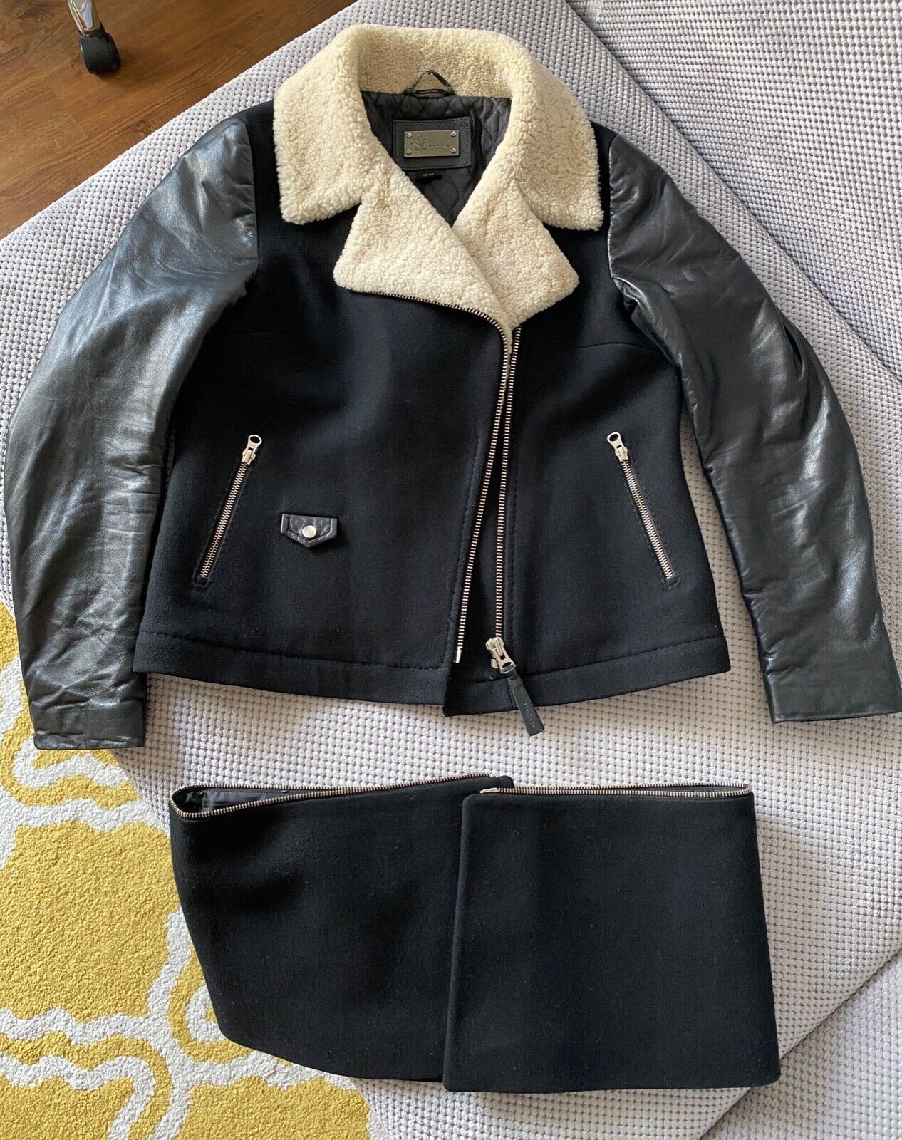 Mackage MACKAGE WOOL CASHMERE COAT TRANSFORMER SHEARLING COLLAR Size M / US 6-8 / IT 42-44 - 2 Thumbnail