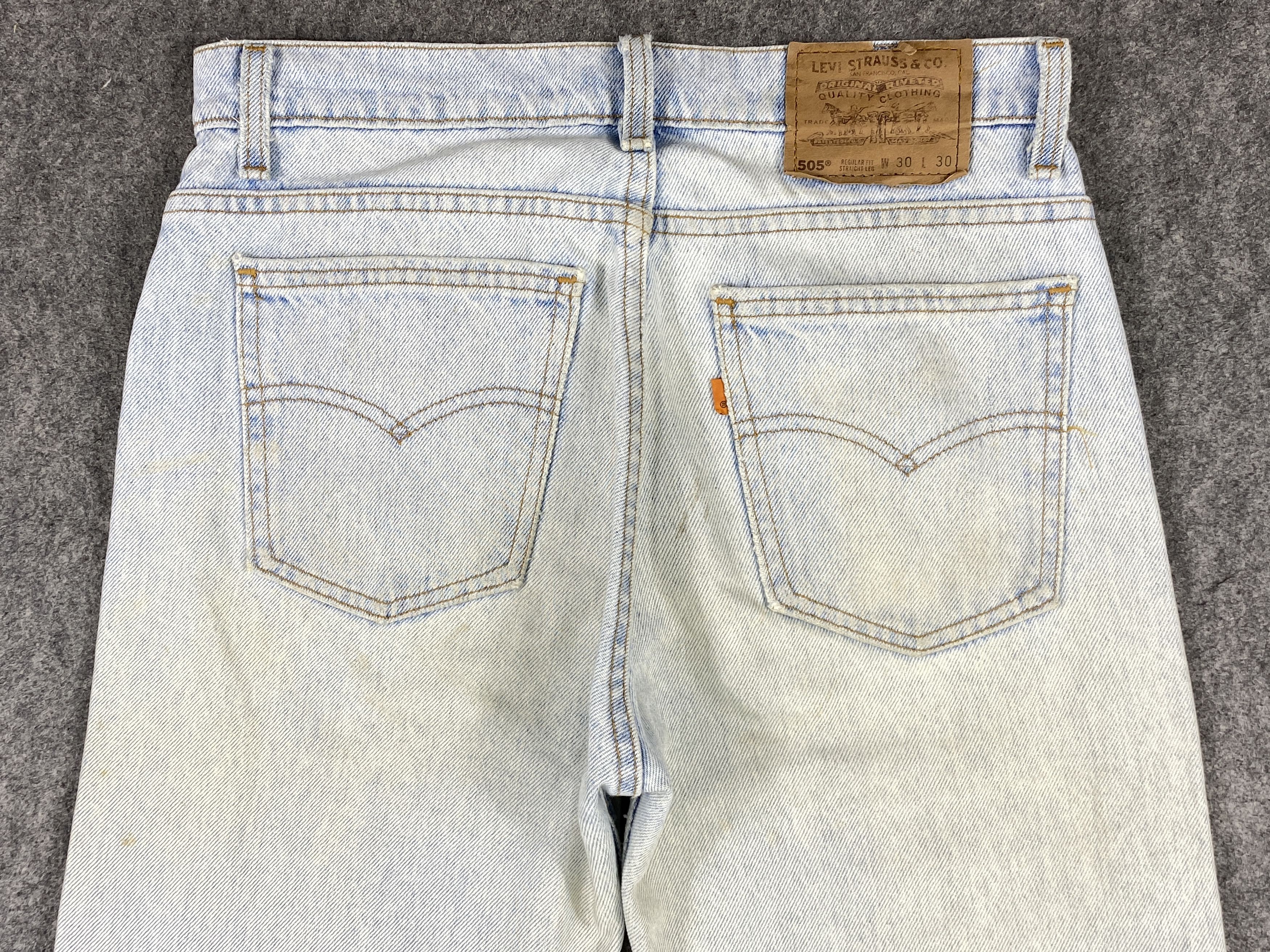 Levi's 90's Light Wash Vintage Levi's 505 USA 31x30 Denim -JN1802 Size US 31 - 4 Thumbnail