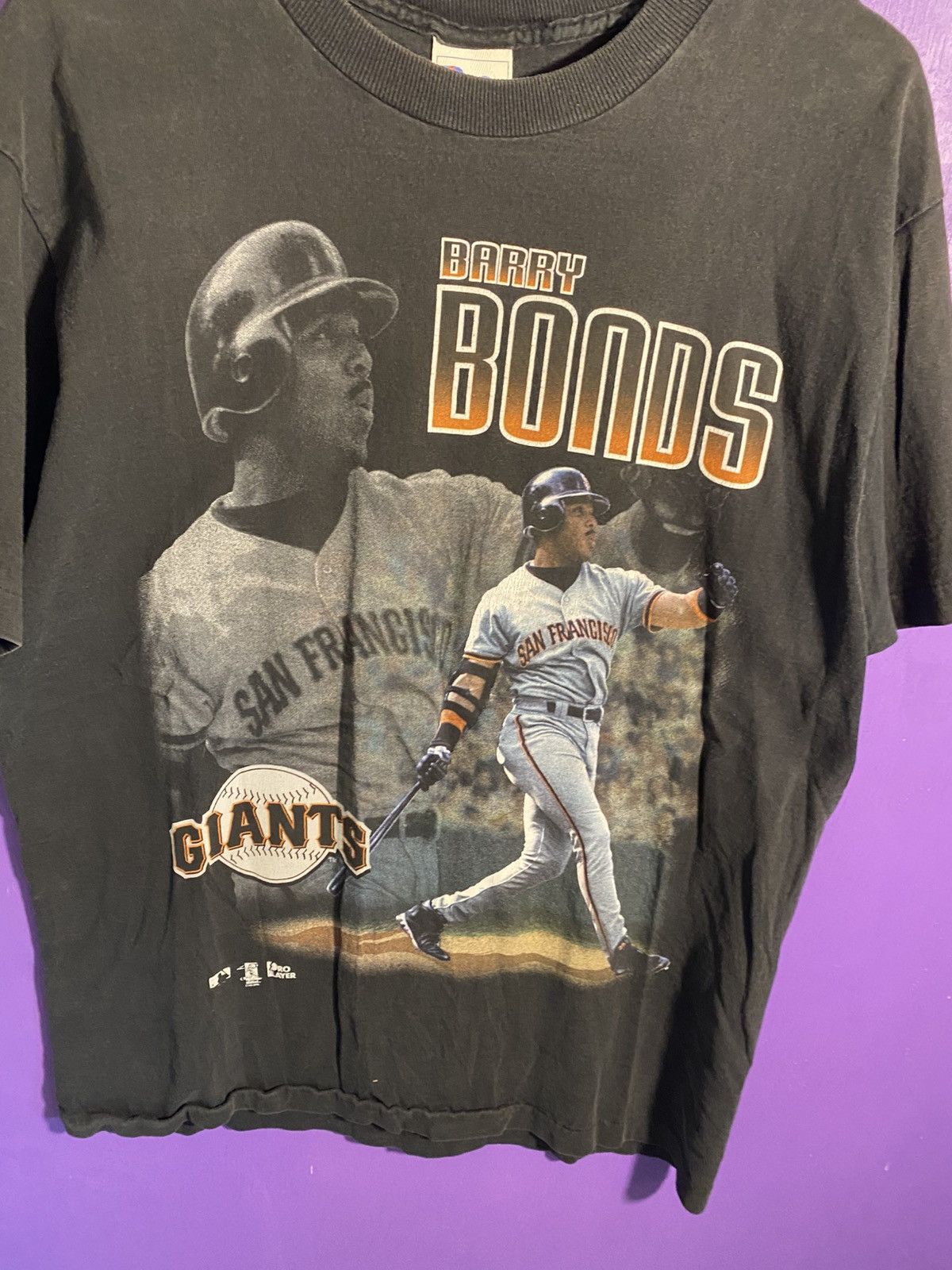 MLB × Pro Player × Vintage Vintage 90s Pro player Giants Barry bonds t-shirt Size US L / EU 52-54 / 3 - 3 Thumbnail