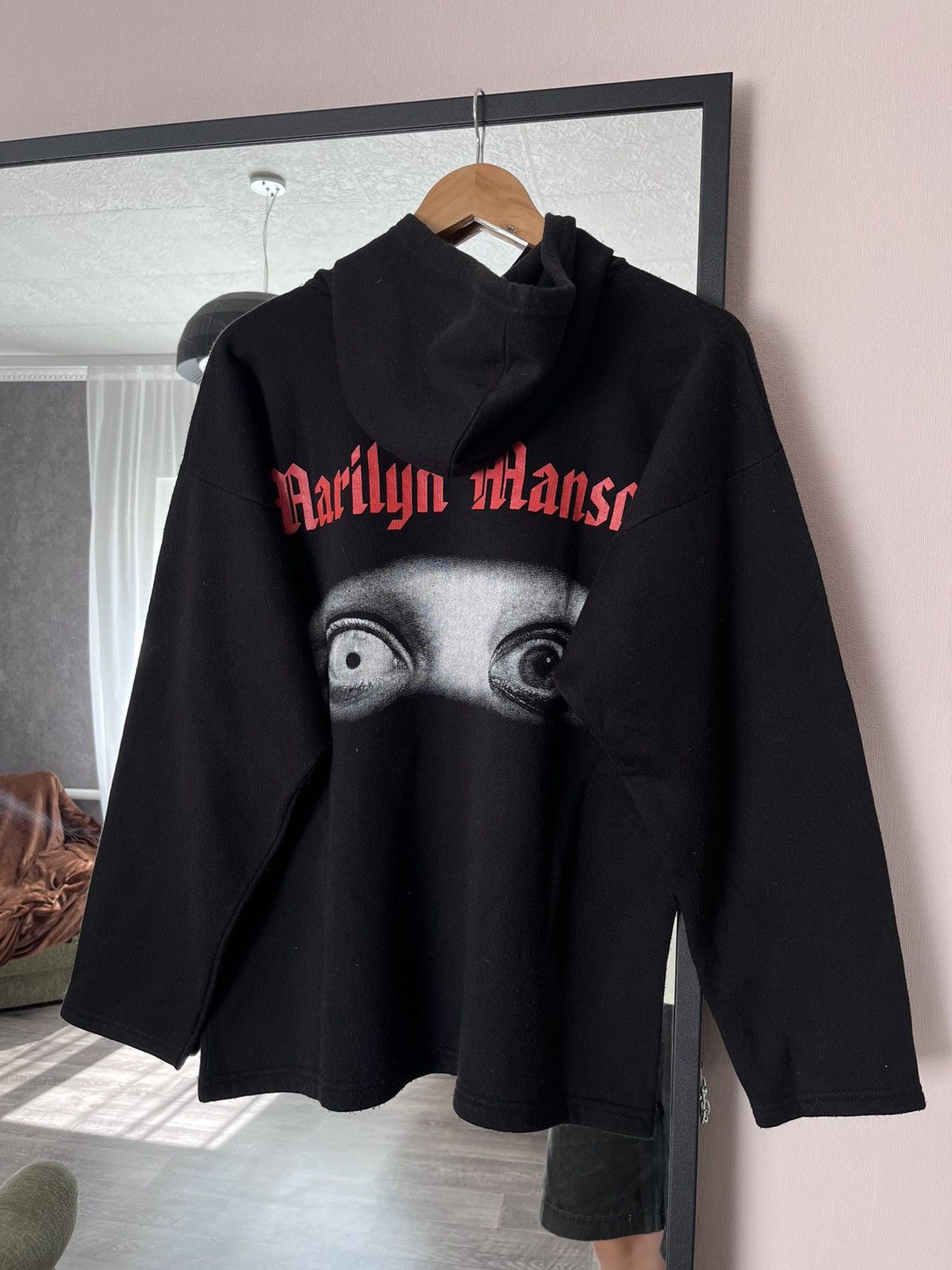 Marilyn Manson Vintage 90s Marilyn Manson Big Eyes Hoodie Size US M / EU 48-50 / 2 - 2 Thumbnail