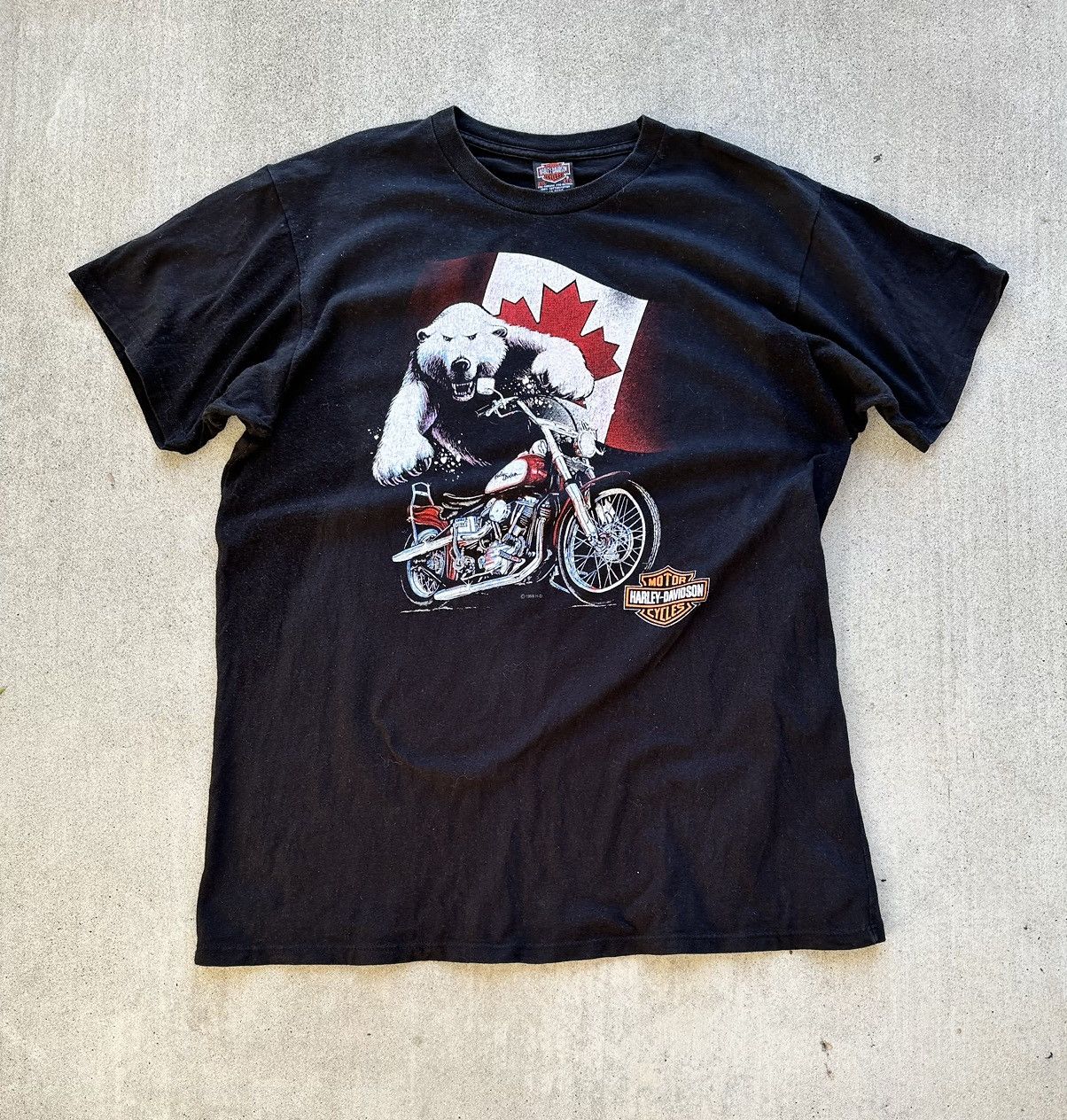 Harley Davidson × Vintage Vintage Harley Davidson Tee Shirt 98 Polar Bear Made In USA Size US XXL / EU 58 / 5 - 1 Thumbnail