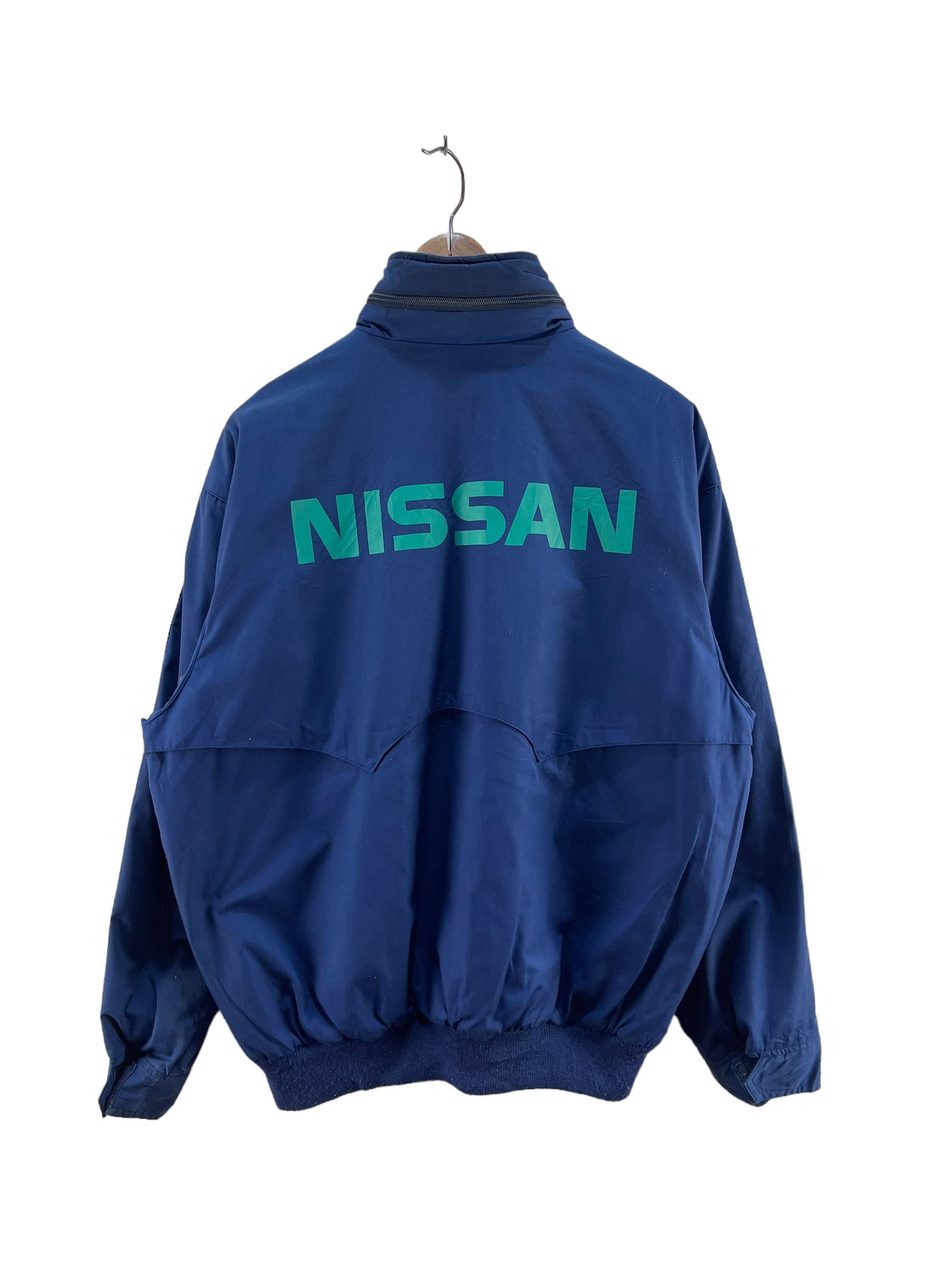 image of Nissin x Racing Vintage Nissan Racing Bomber Jacket in Blue, Men's (Size Large)