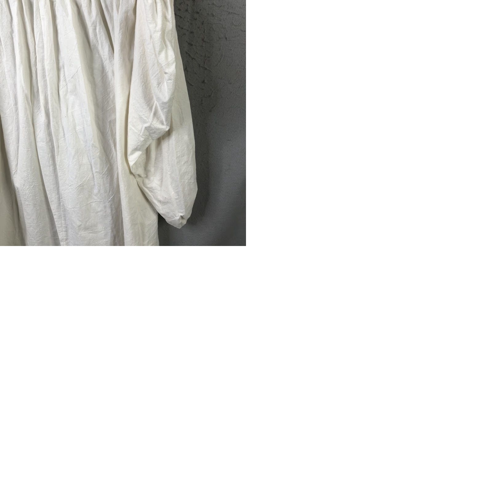 Nasty Gal Nasty Gal Dress Womens 18 White Bardot Smocked Puff Sleeve Boho Midi Sundress Size XXL / US 16-18 / IT 52-54 - 12 Thumbnail
