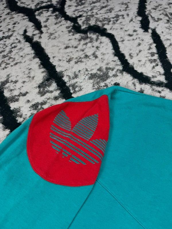 Adidas Vintage Adidas crewneck sweatshirt green red logo S Size US S / EU 44-46 / 1 - 4 Thumbnail