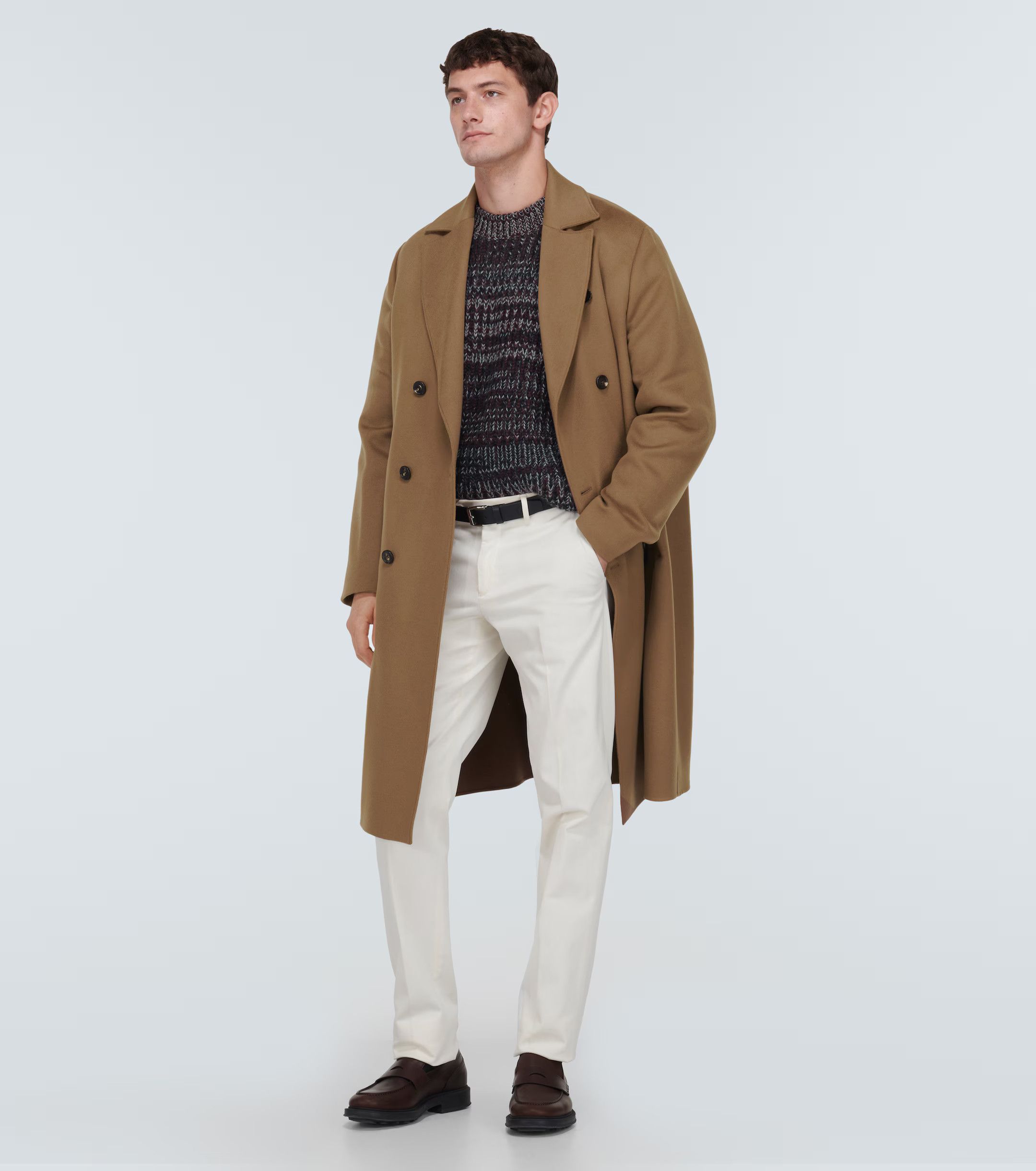 Loro Piana o1w1db10824 Winton Cashmere Coat in Brown Size US S / EU 44-46 / 1 - 2 Thumbnail