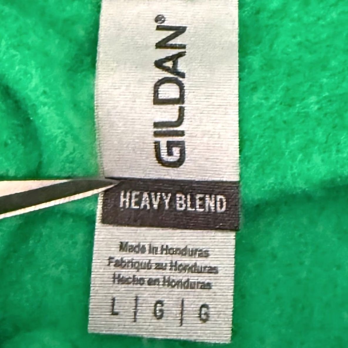 Gildan Gildan Large Hoodie Green Heavy Blend Fleece Pullover Sweatshirt Pullover Casual Basic Sweatshirt Pullover Hoodie Women L Green Size L / US 10 / IT 46 - 4 Thumbnail
