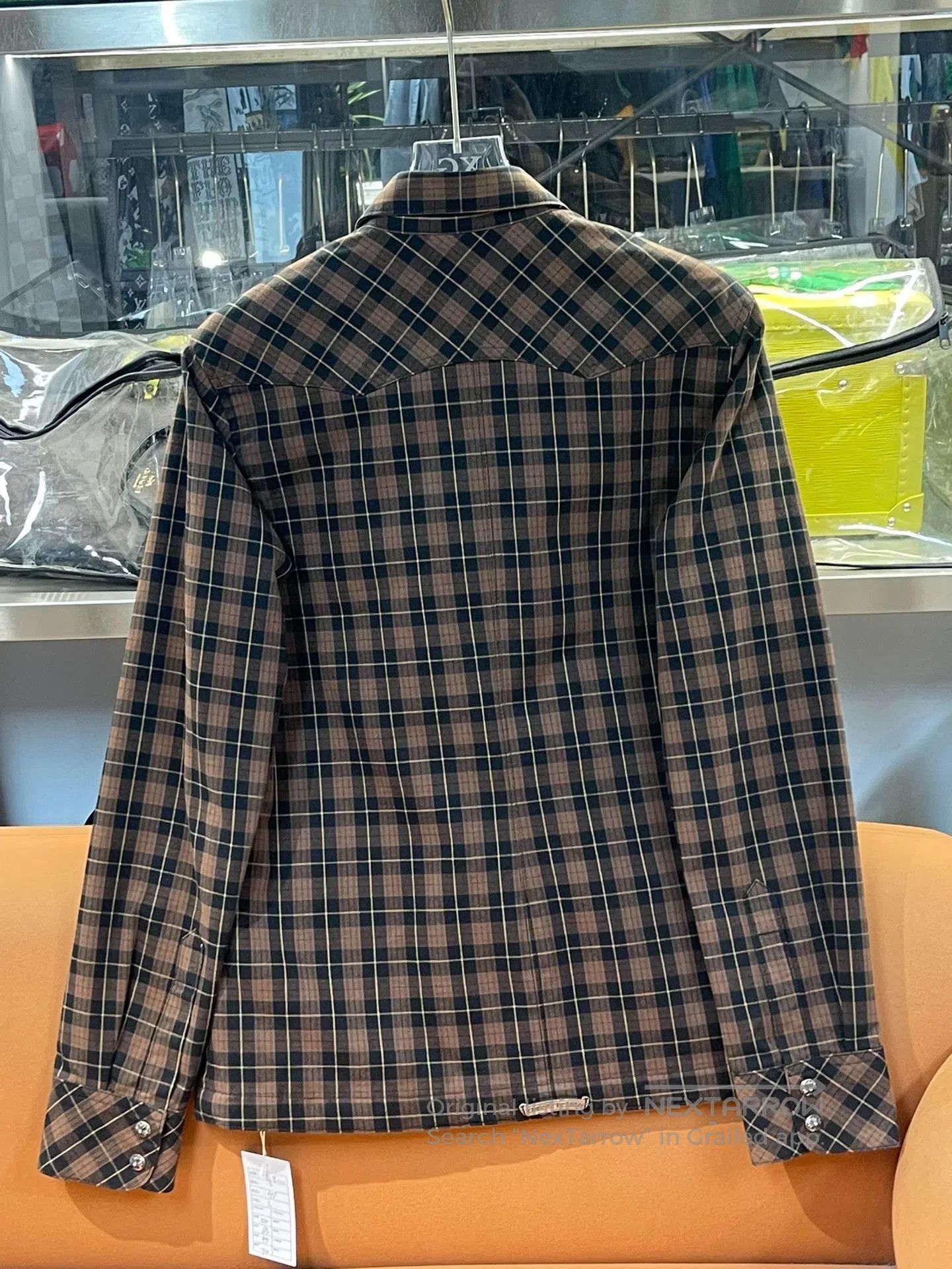 Chrome Hearts Chrome Hearts Brown Sheepskin Patchwork Plaid Shirt. Size US L / EU 52-54 / 3 - 2 Thumbnail