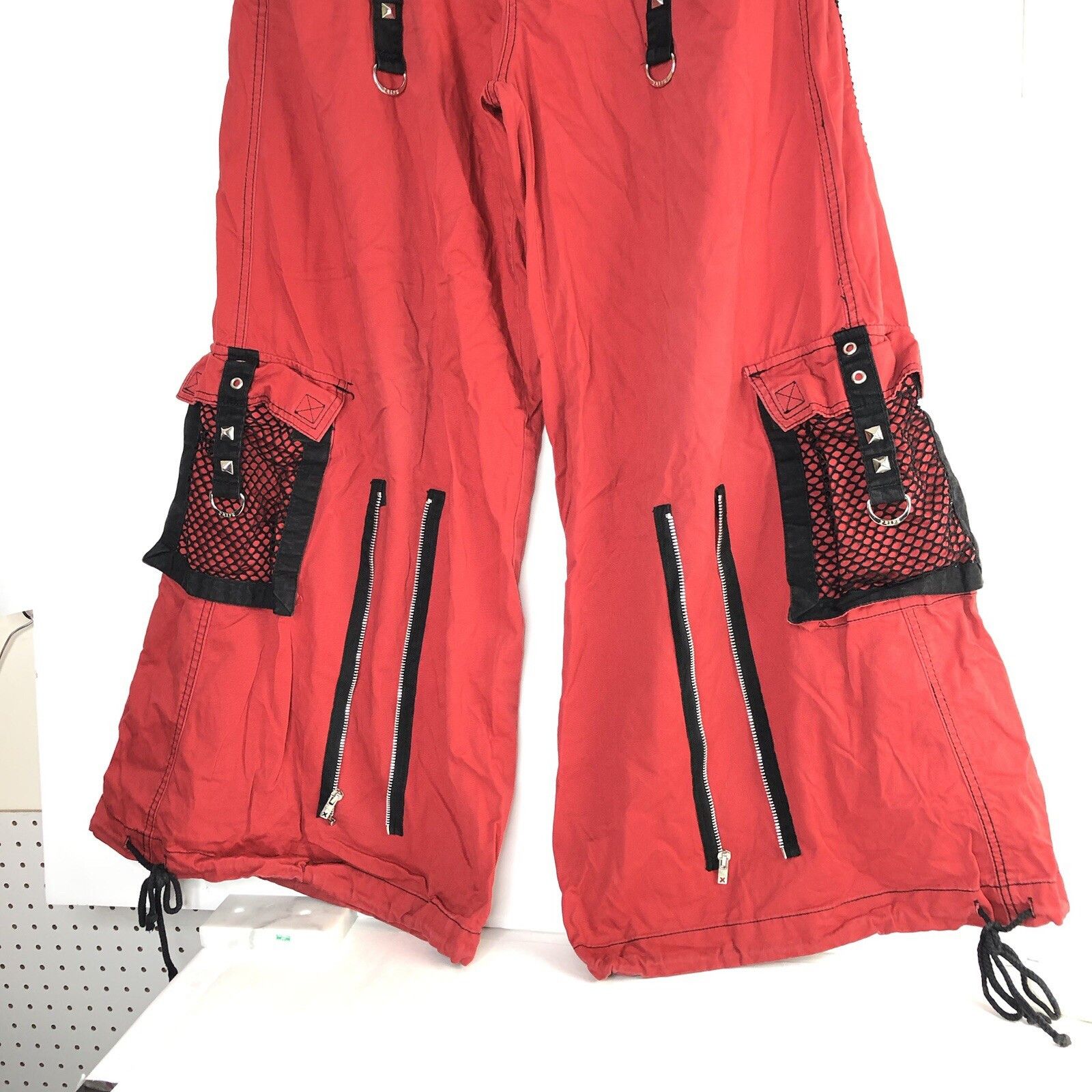 Tripp NYC Tripp NYC Y2K Baggy Bondage Red Pants L Goth Grunge Punk Size US 36 / EU 52 - 3 Thumbnail