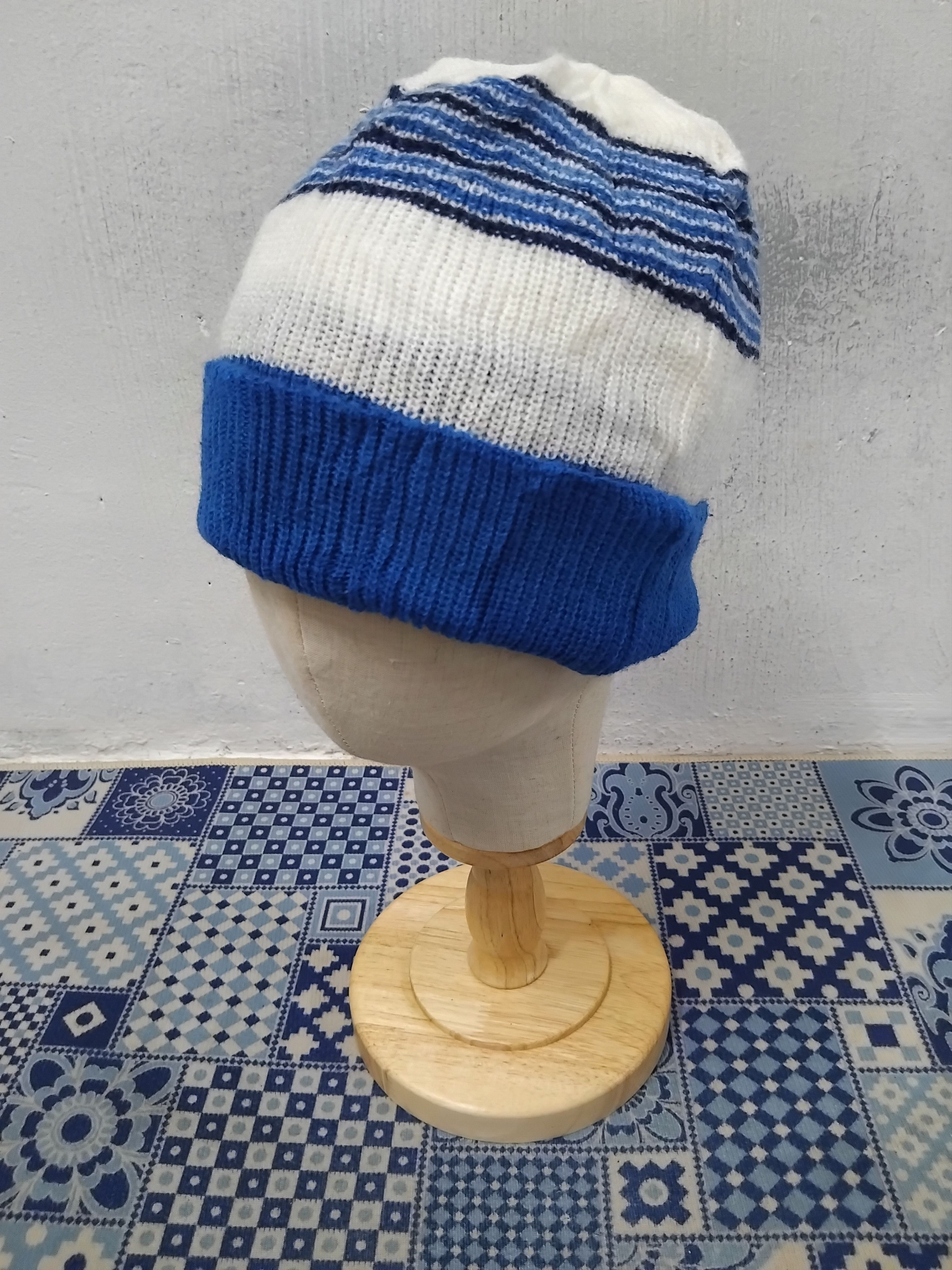 Japanese Brand 💥Unnamed Blue cream colour Japanese style beanie Size ONE SIZE - 1 Thumbnail