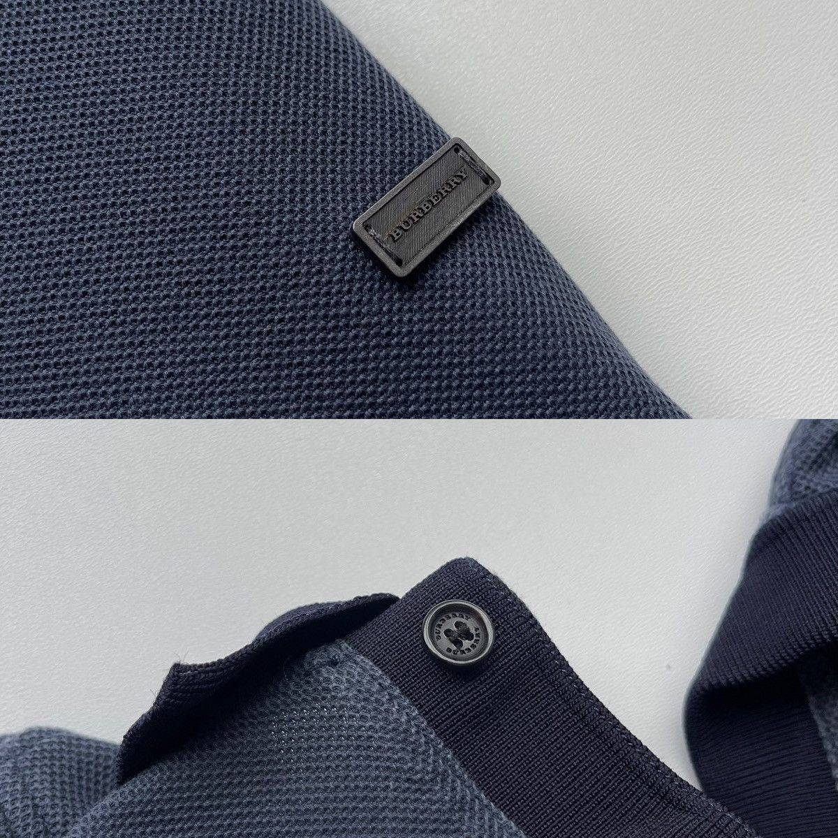 Burberry Burberry London Metal Logo Polo Long Sleeve Blue Size US S / EU 44-46 / 1 - 8 Thumbnail