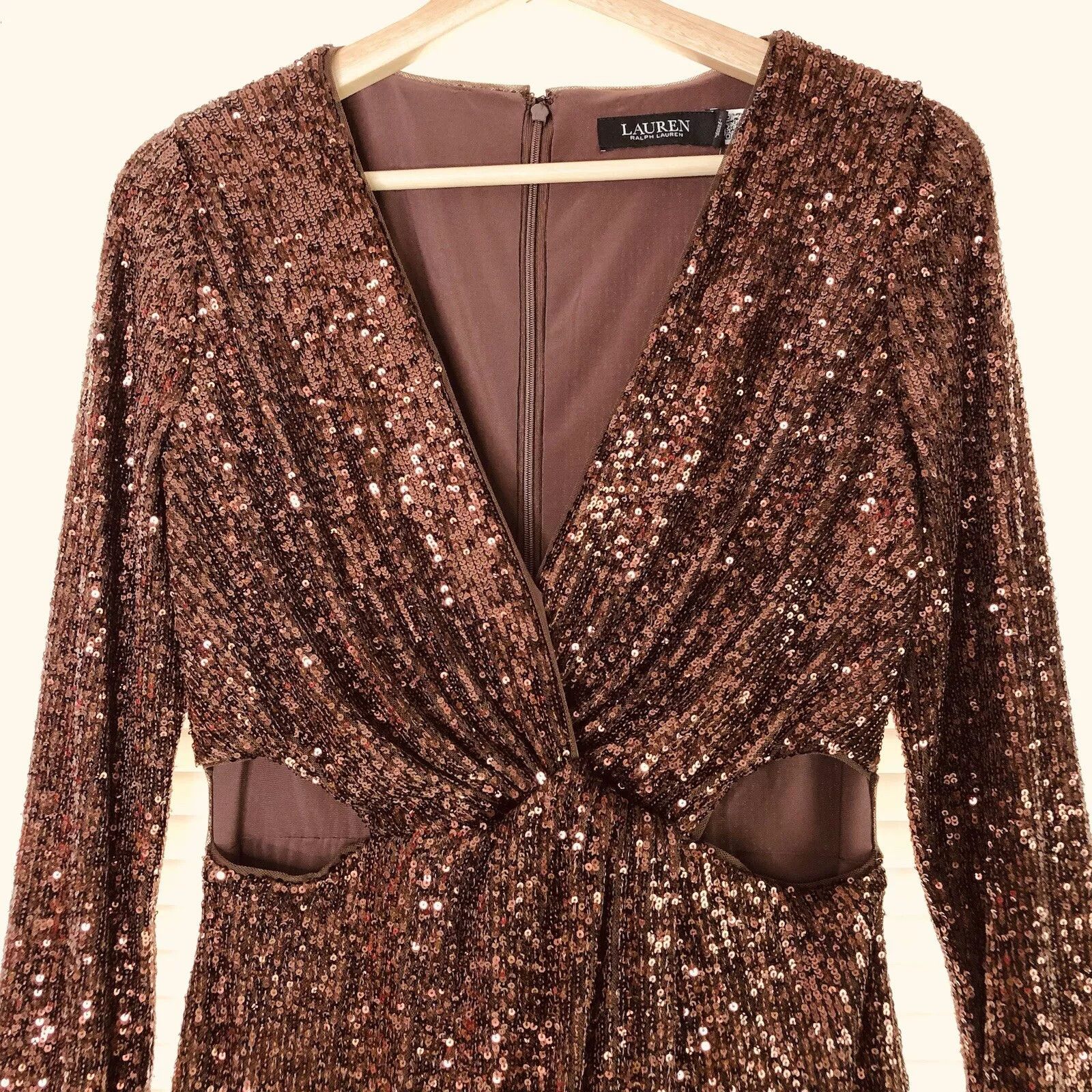 Ralph Lauren Ralph Lauren Sequinned Sheath Dress Size 4 Side-Cutout Size S / US 4 / IT 40 - 3 Thumbnail