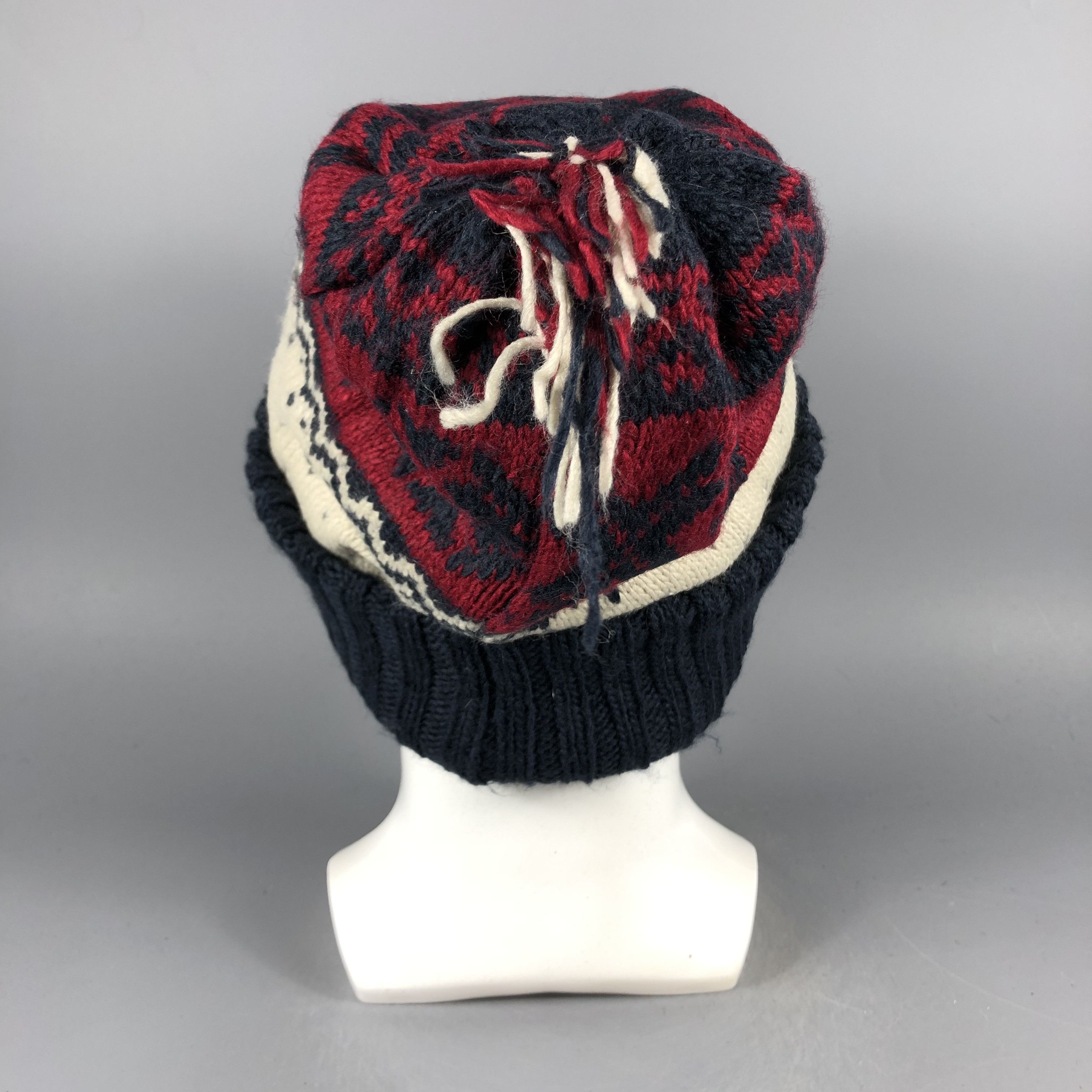 Japanese Brand × Vintage Milsa Fair Isle Beanie Snow Hat Snow Cap -D1065 Size ONE SIZE - 3 Thumbnail