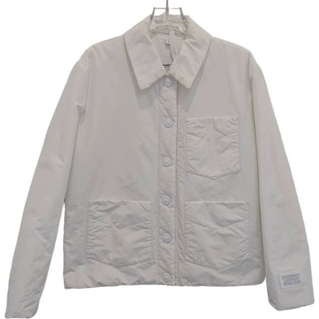 Burberry Burberry White Cotton Jacket S Size US S / EU 44-46 / 1 - 1 Thumbnail