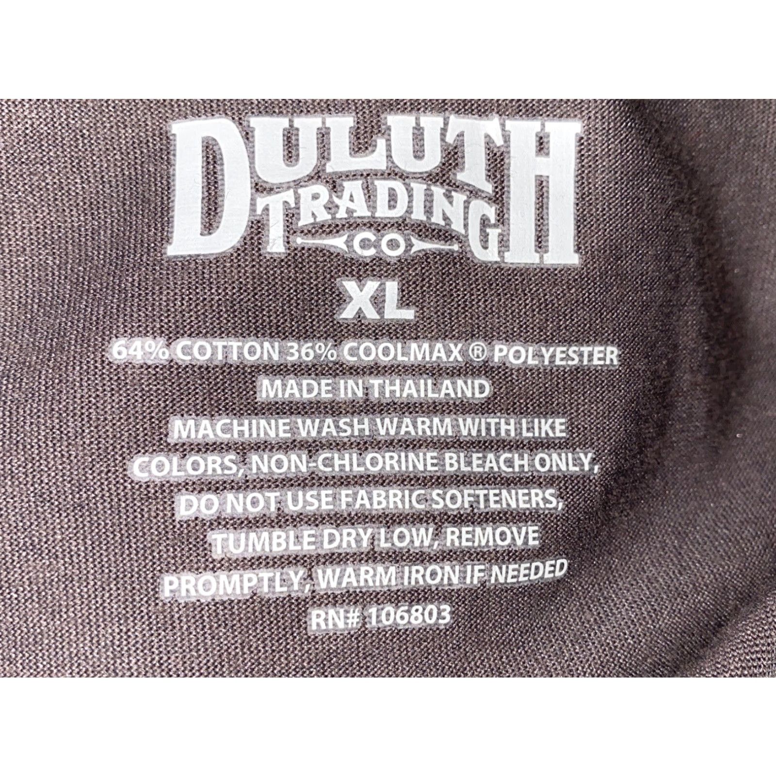 CO Duluth Trading Co Polo Shirt Mens Brown Short Sleeve Golf XL Regular Solid Cotton/Polyester Shirt Size US XL / EU 56 / 4 - 5 Thumbnail