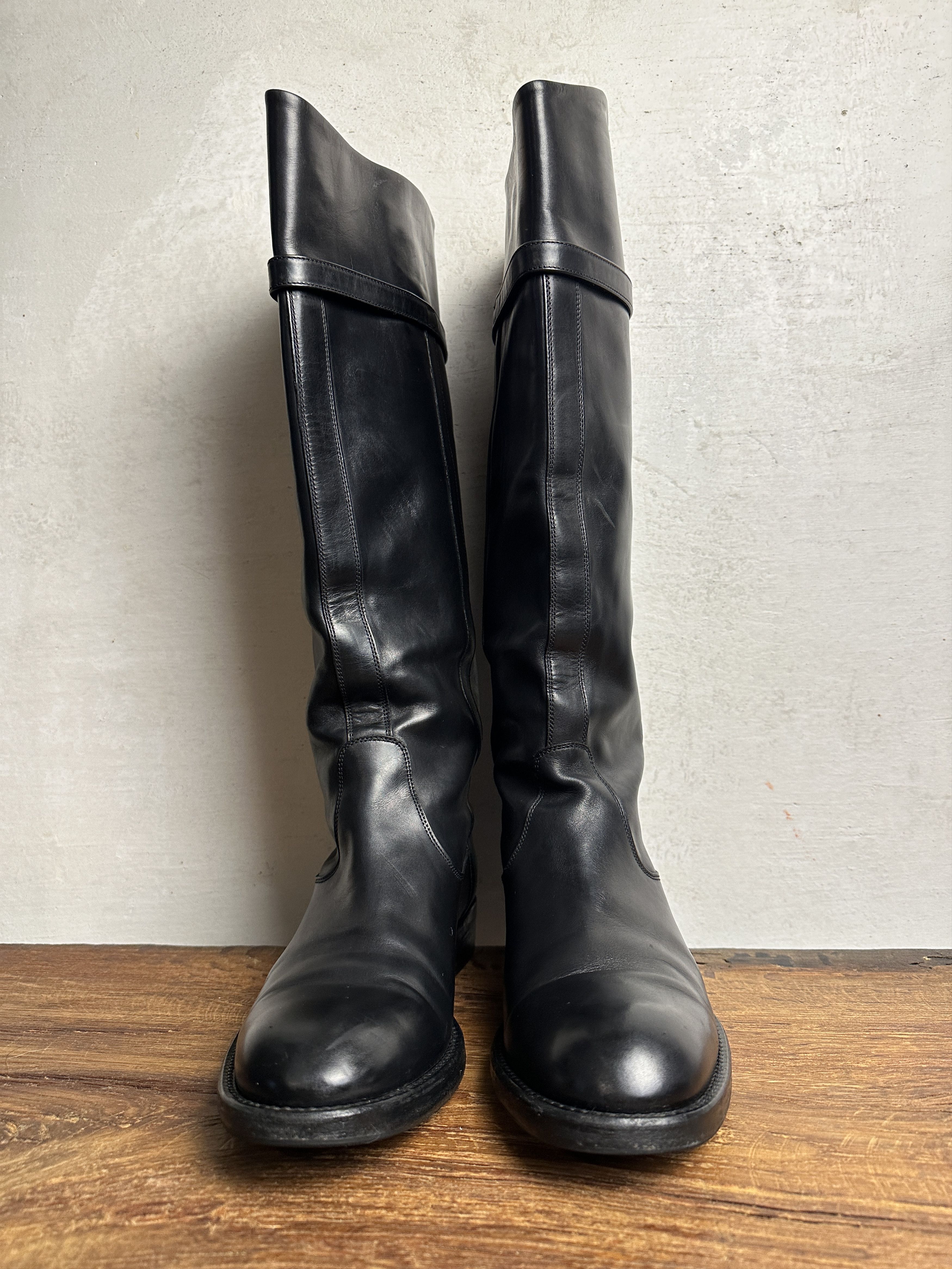 Gucci Gucci Web Accent Leather Riding Boots Size US 11 / IT 41 - 7 Thumbnail