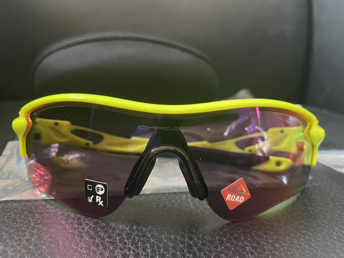 image of Oakley Radarlock Path Neon Yellow Prizm Road Mens NWT