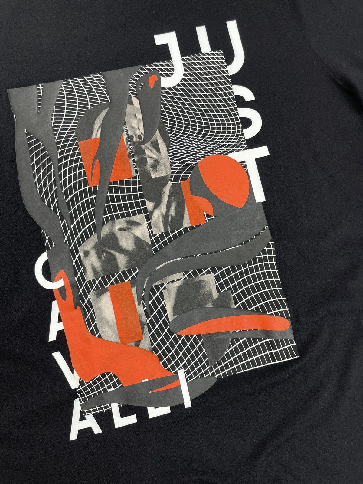 Just Cavalli × Roberto Cavalli Just Cavalli Big Logo Black T-Shirt Men’s Size US XXL / EU 58 / 5 - 3 Thumbnail