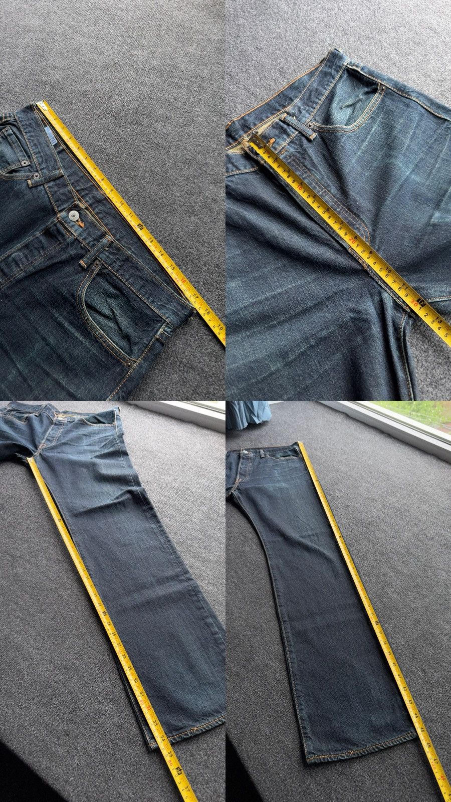 Levi's Levi’s 501 Original Straight Faded Denim Punk Retro Jeans Size US 34 / EU 50 - 19 Thumbnail