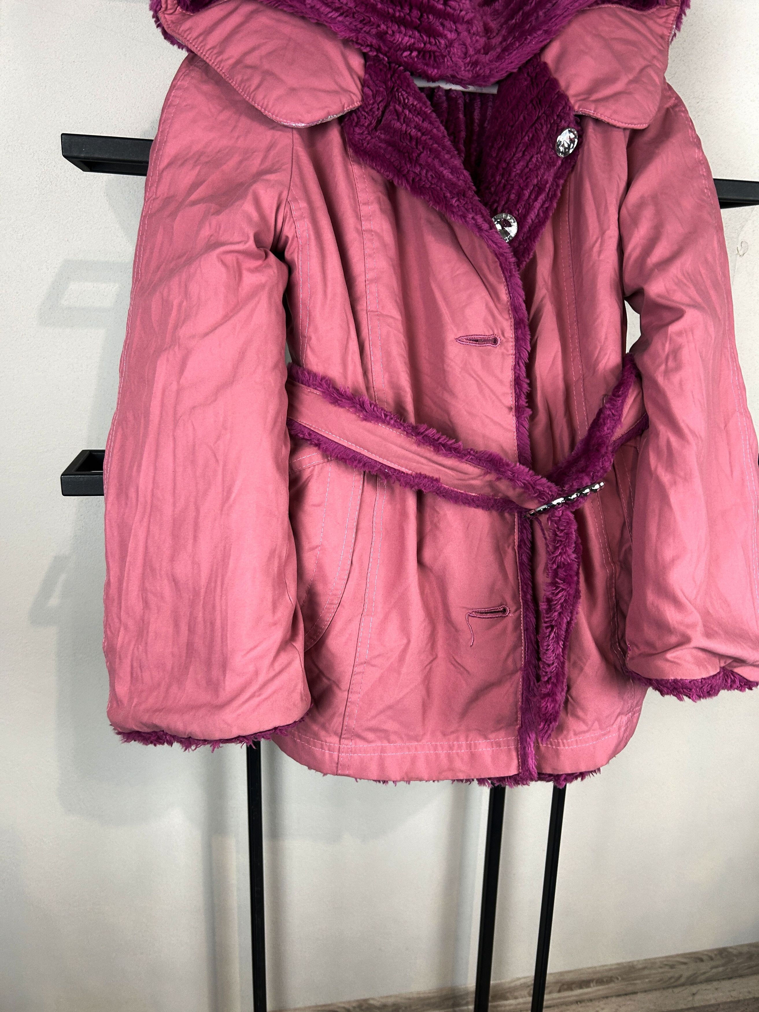 Vintage Vintage Faux Fur Hooded Coat Belted Y2K Glam Archive Style Size US S / EU 44-46 / 1 - 11 Thumbnail