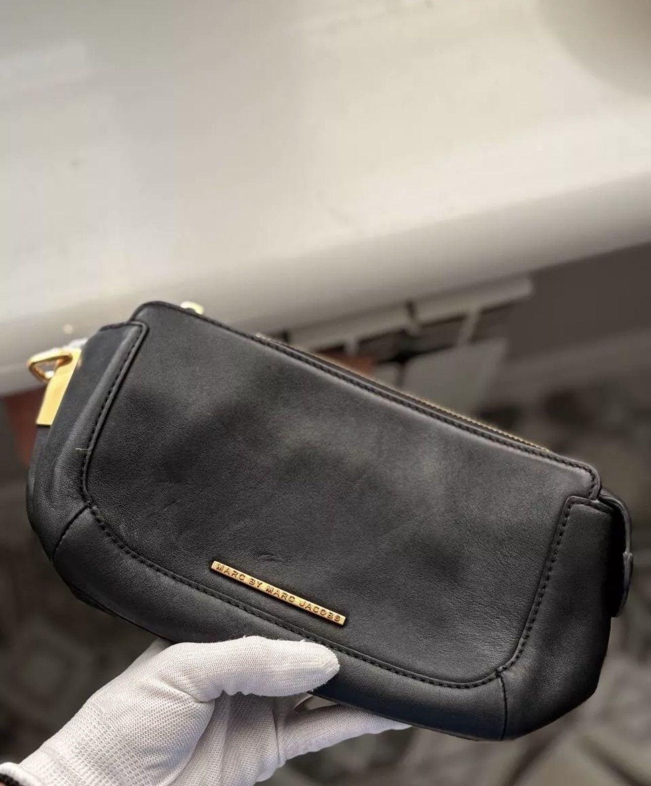 Marc by Marc Jacobs Marc Jacobs women's clutch 100% leather blue one size Size ONE SIZE - 1 Thumbnail