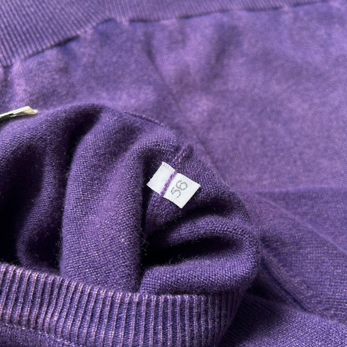 Luigi Borrelli Borrelli Napoli 100% Cashmere Purple Garment Dyed Sweater Size US XL / EU 56 / 4 - 17 Thumbnail