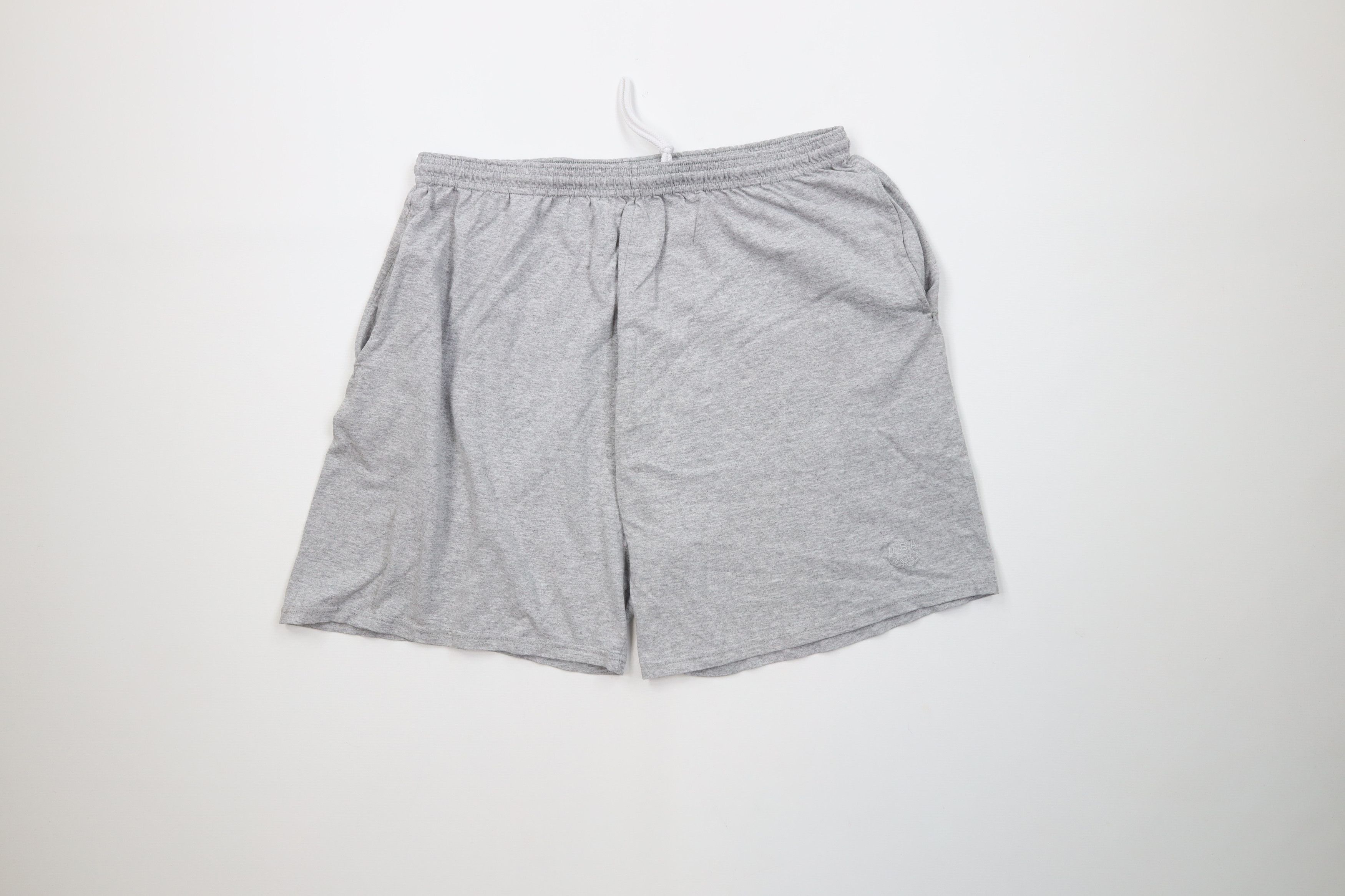 Vintage Vintage 90s USA Olympics Above Knee Shorts Heather Gray USA Size US 36 / EU 52 - 1 Thumbnail