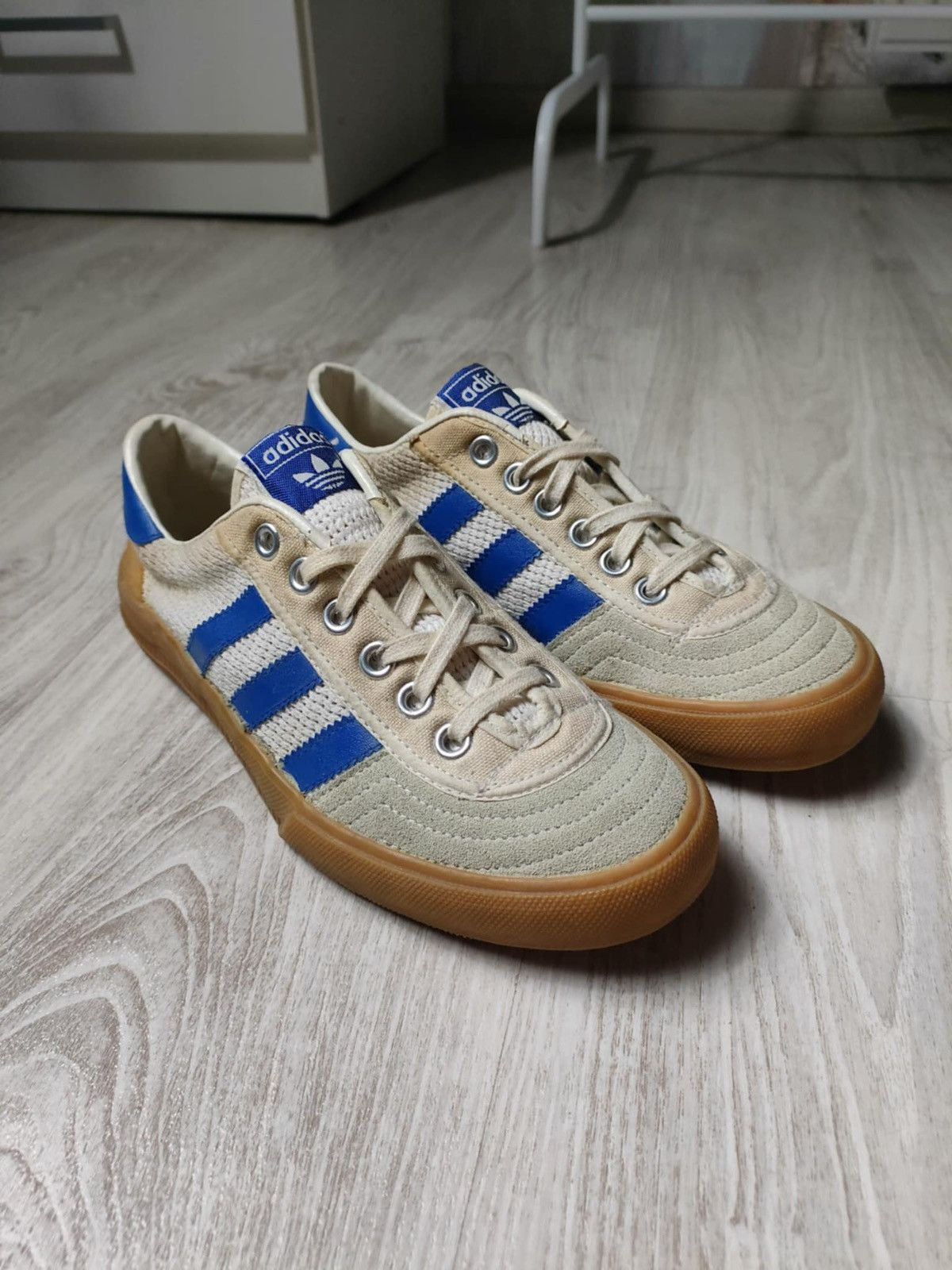 Adidas × Vintage Vintage 80s Adidas GAT samba style sneakers Size US 7 / IT 37 - 7 Thumbnail