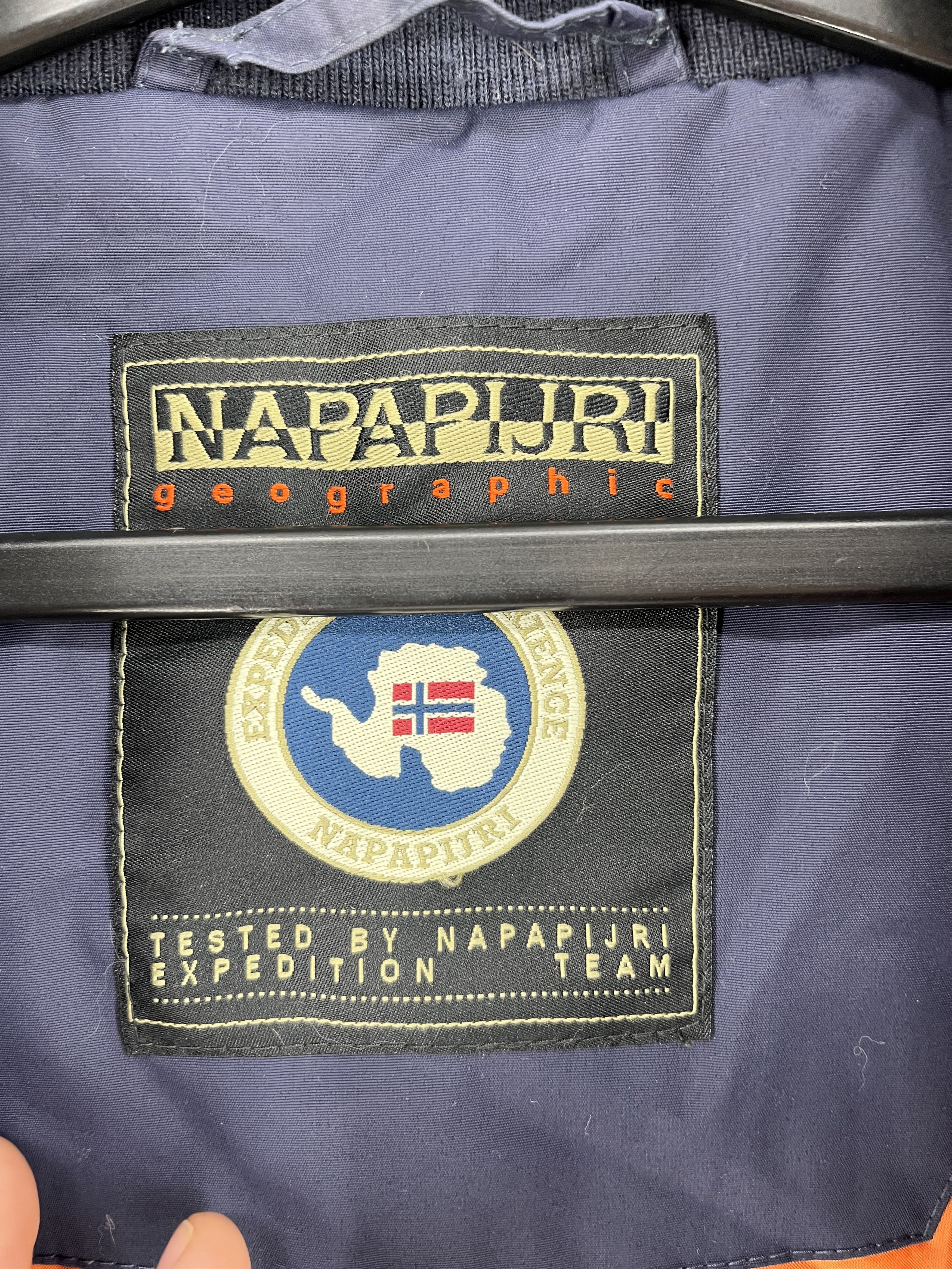 Napapijri Vintage NAPAPIJRI GEOGRAPHIC Embroiderd Logo Hooded Bomber Size US M / EU 48-50 / 2 - 9 Thumbnail