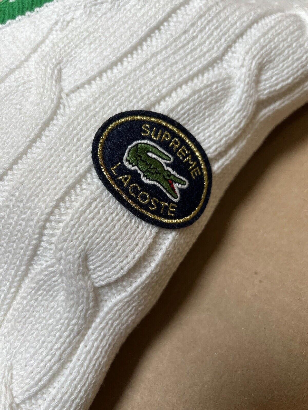 Supreme SS17 SUPREME LACOSTE Tennis Sweater V Neck Cable Knit L Size US L / EU 52-54 / 3 - 2 Thumbnail