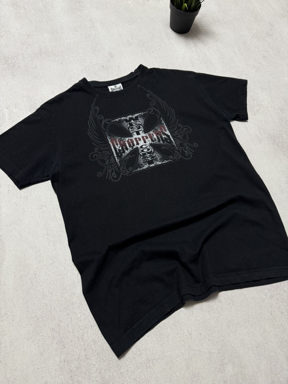 Vintage × West Coast Choppers Vintage West Coast Choppers T Shirt Tee Big Logo Baggy 90s Size US M / EU 48-50 / 2 - 2 Thumbnail