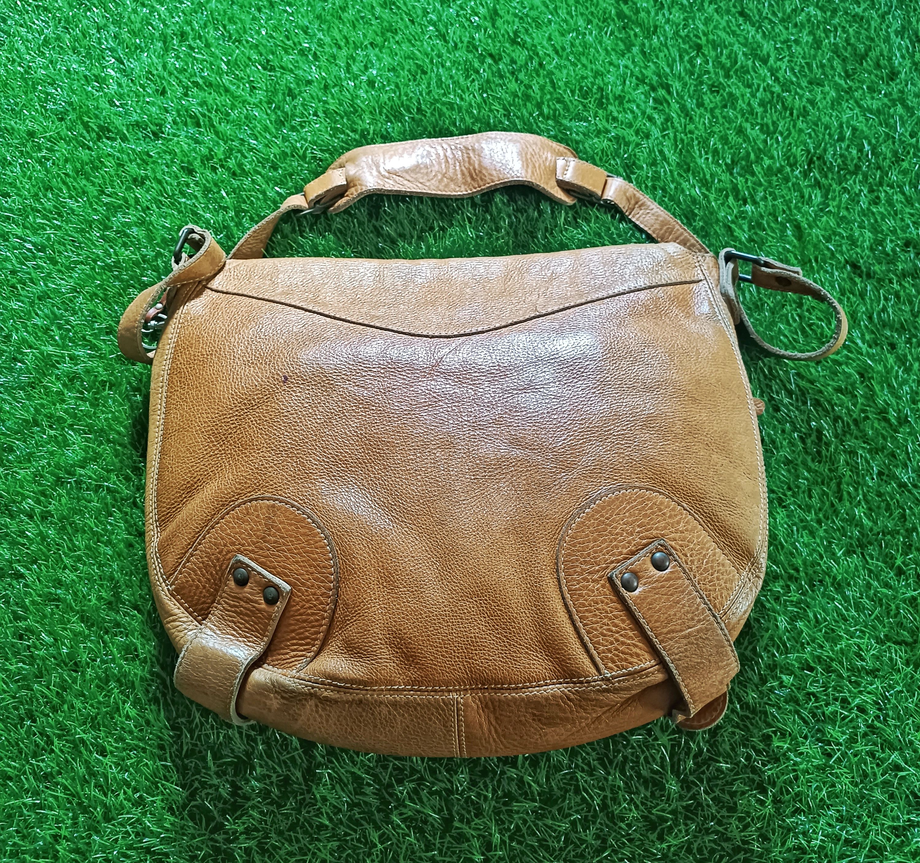 Handmade × Leather HANDMADE LEATHER LARGE OVERSIZED CROSSBODY SLING BAG Size ONE SIZE - 3 Thumbnail