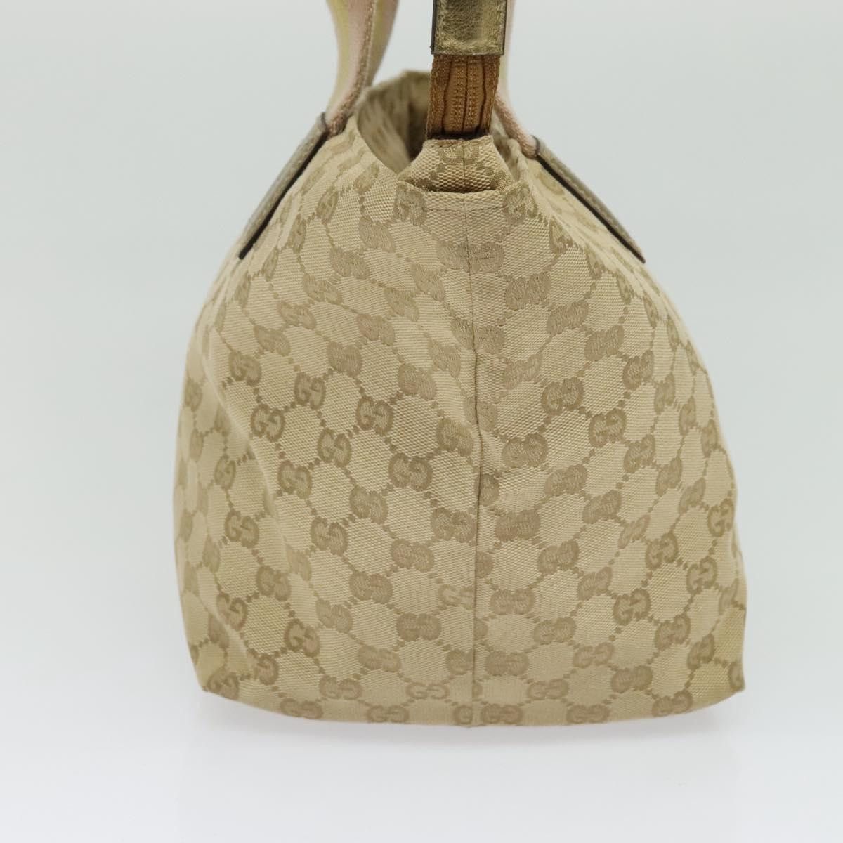 Gucci GUCCI GG Canvas Sherry Line Tote Bag Beige Pink Gold Size ONE SIZE - 4 Thumbnail