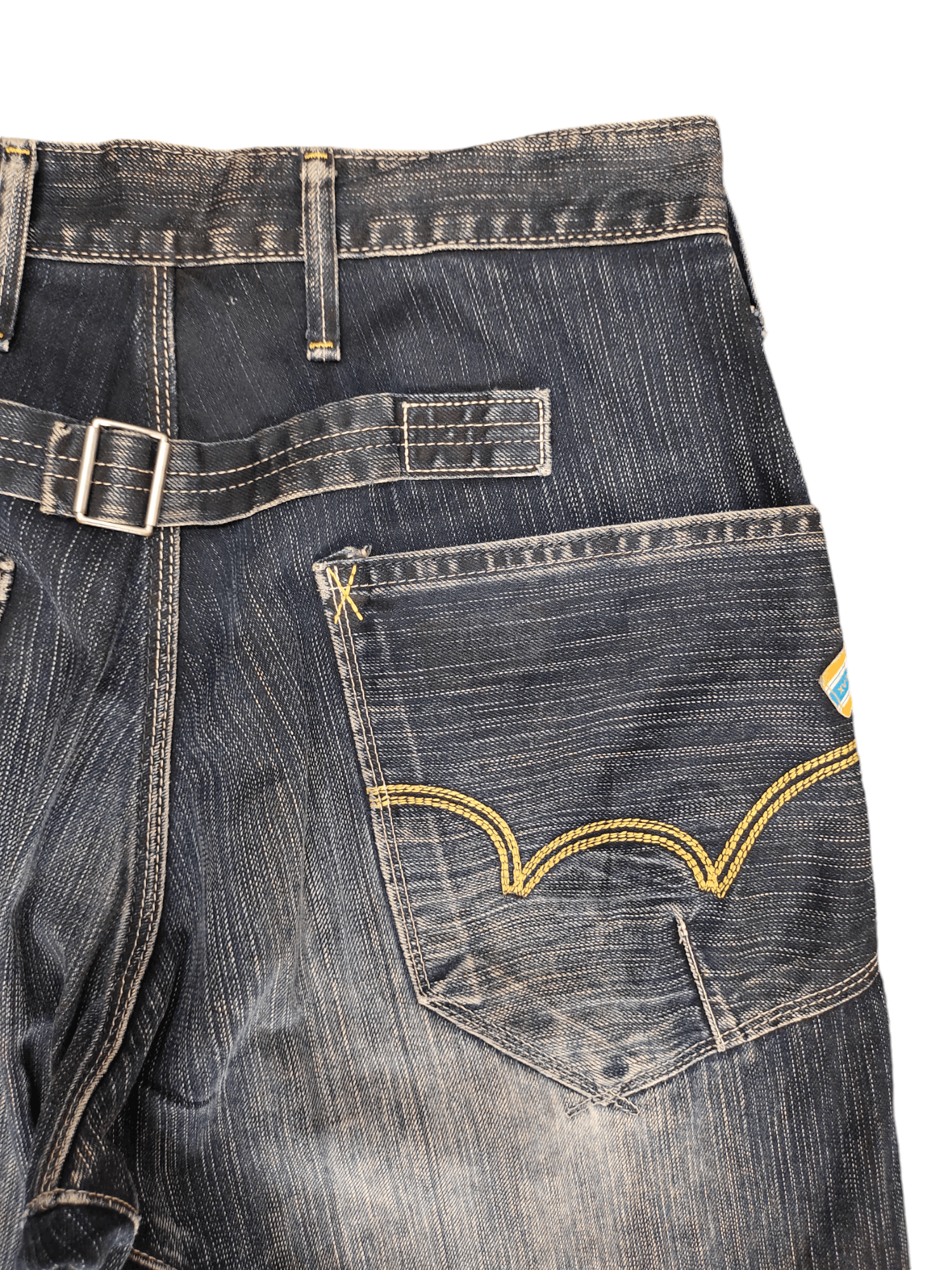 Edwin Edwin Function Clawmark Distress Loose Denim Jeans Y2k Size US 30 / EU 46 - 14 Thumbnail
