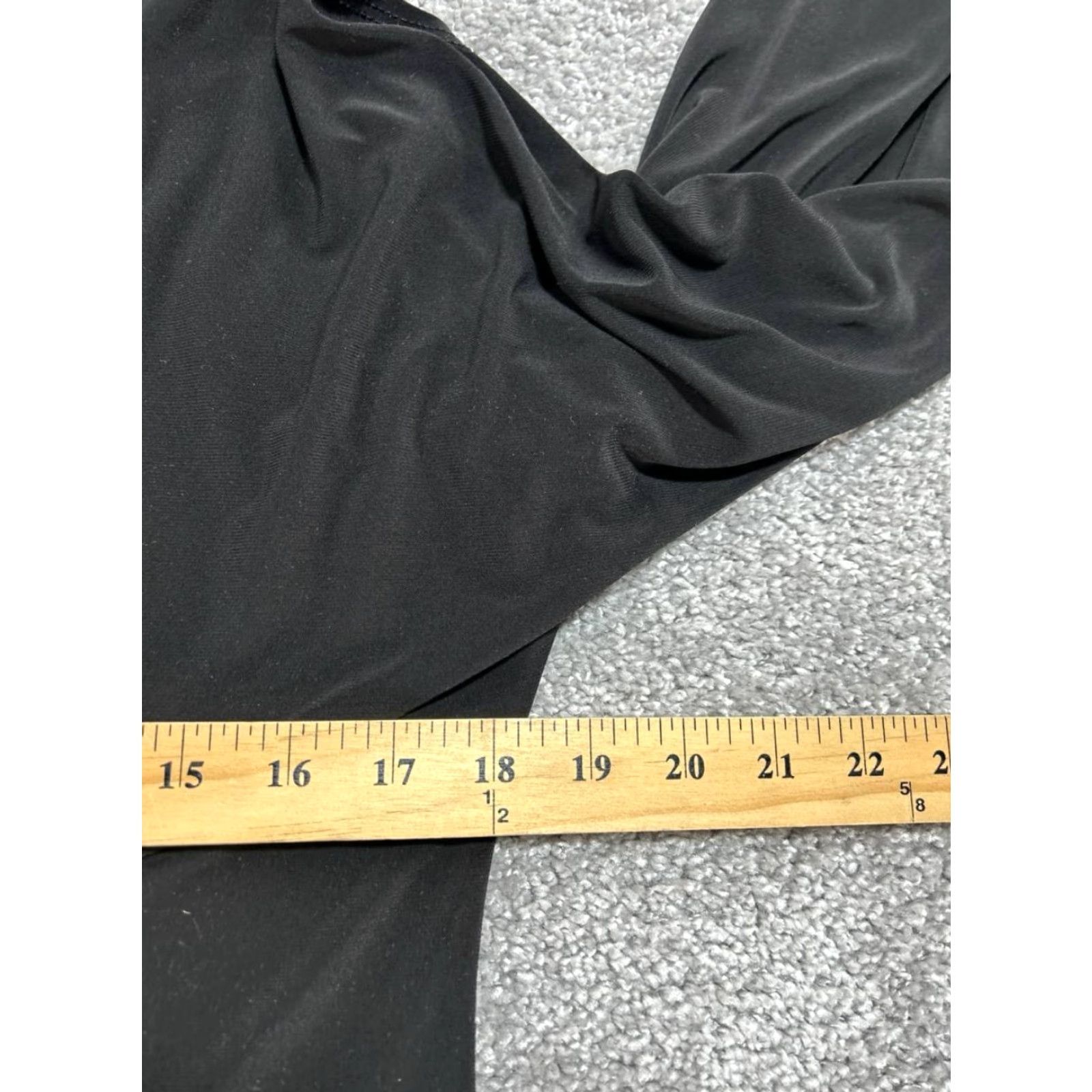 Theory Theory Dress Womens Medium Black A Line Stretch Round Neck Flared Sleeve Summer Size M / US 6-8 / IT 42-44 - 5 Thumbnail