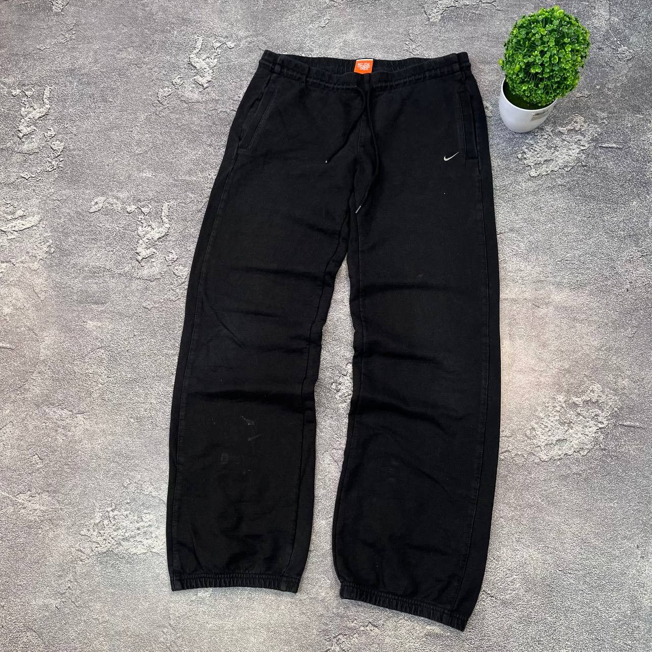 Nike Vintage Nike Black Drill Baggy Sweatpants Pants Sz M Size US 33 - 5 Thumbnail