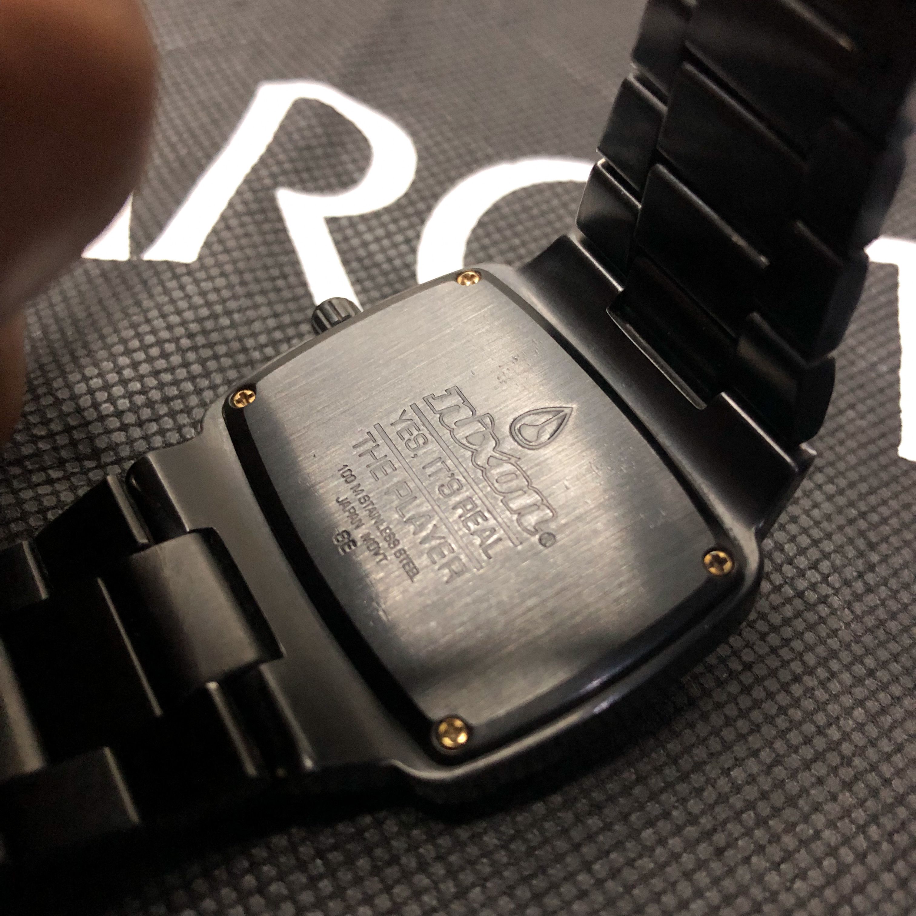 Nixon Vintage Nixon Player All Black Personal Archive Piece Size ONE SIZE - 9 Thumbnail