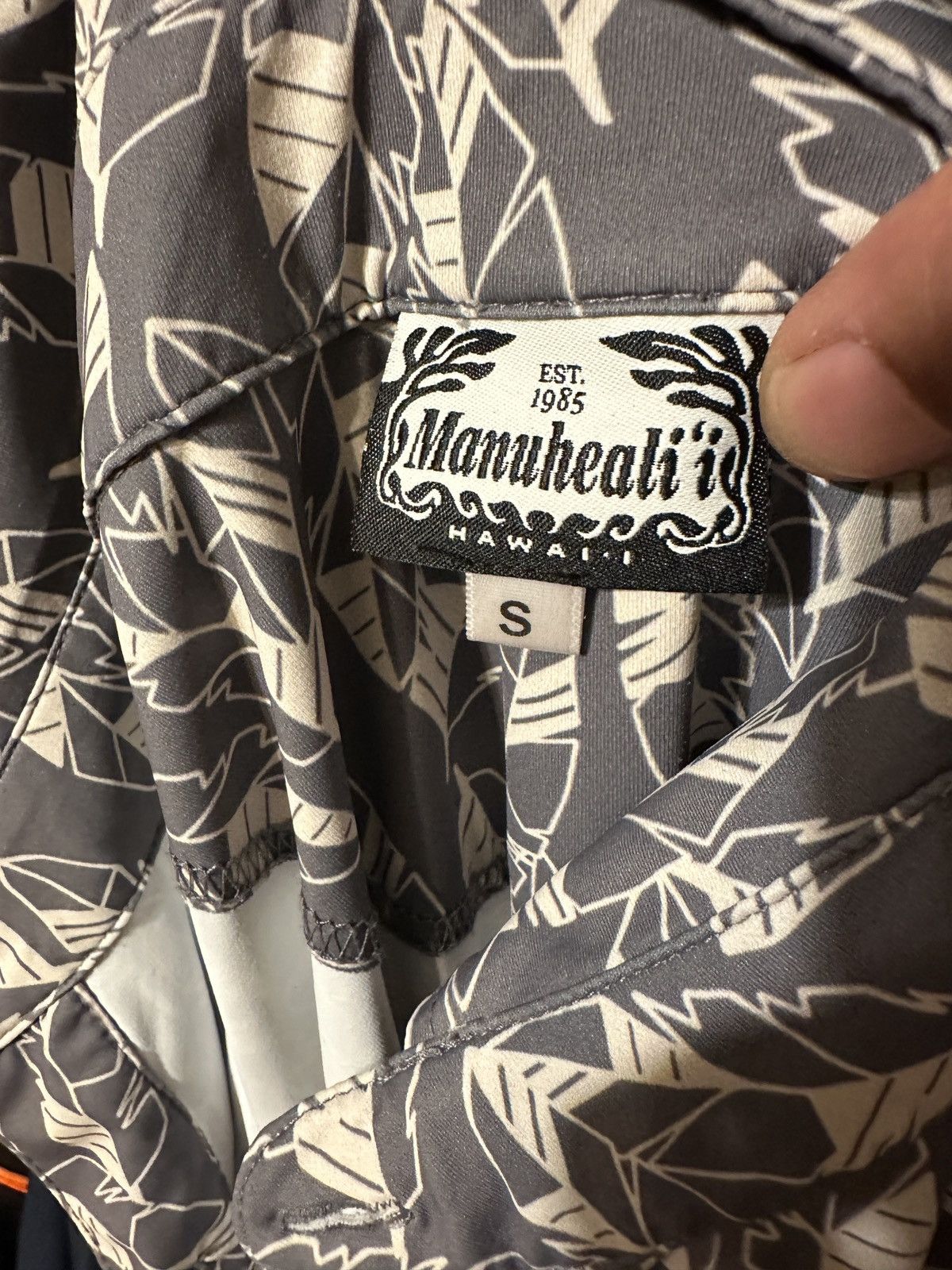 Other Manuhealii Gray Feather Print Polo Shirt Men's Small Size US S / EU 44-46 / 1 - 5 Thumbnail