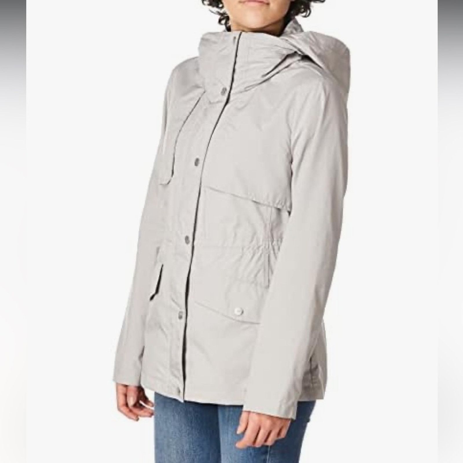 Cole Haan Cole Haan Packable Rain Jacket – Silver/Gray – Size M – EUC Size M / US 6-8 / IT 42-44 - 3 Thumbnail