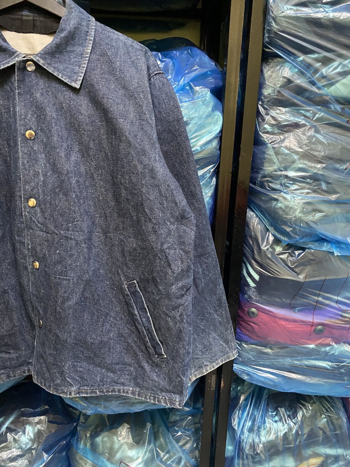 Other VINTAGE DENIM COACH JACKET Size US M / EU 48-50 / 2 - 4 Thumbnail