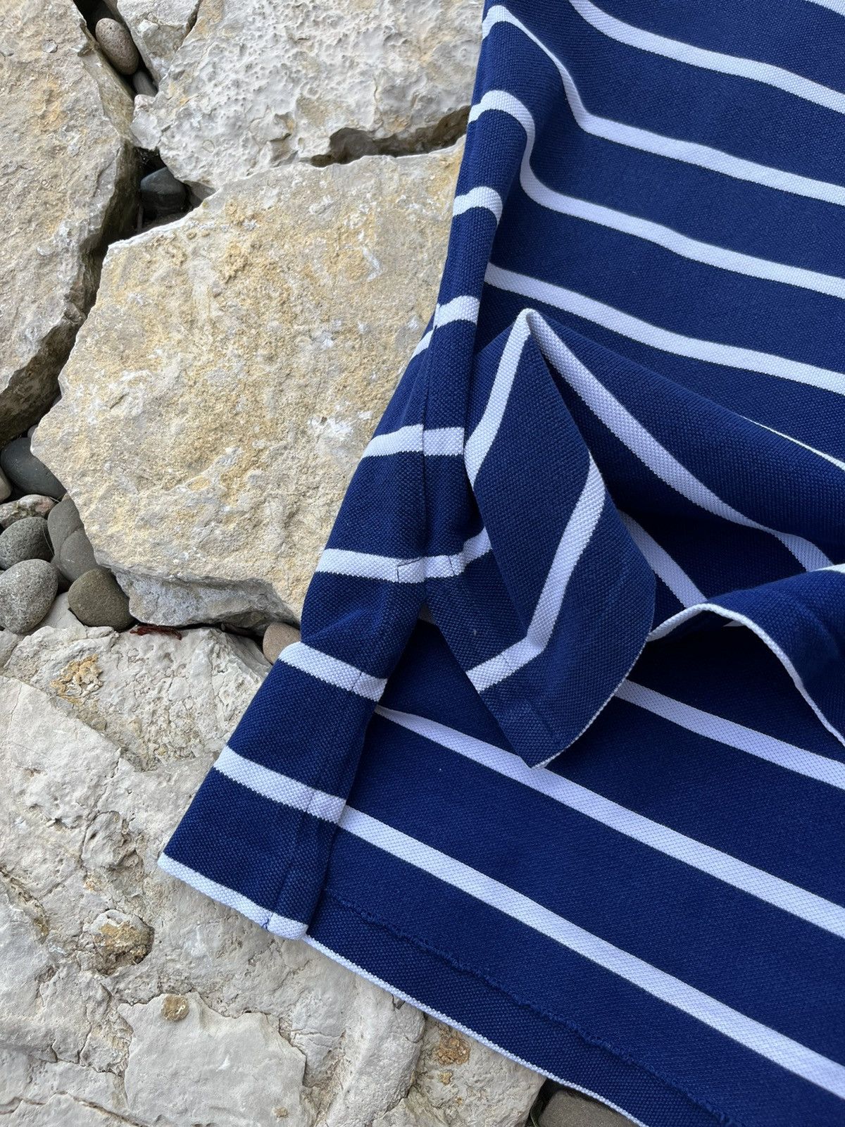 Polo Ralph Lauren × Ralph Lauren Polo Ralph Lauren striped tee t-shirt y2k chest small pony Size US L / EU 52-54 / 3 - 15 Thumbnail
