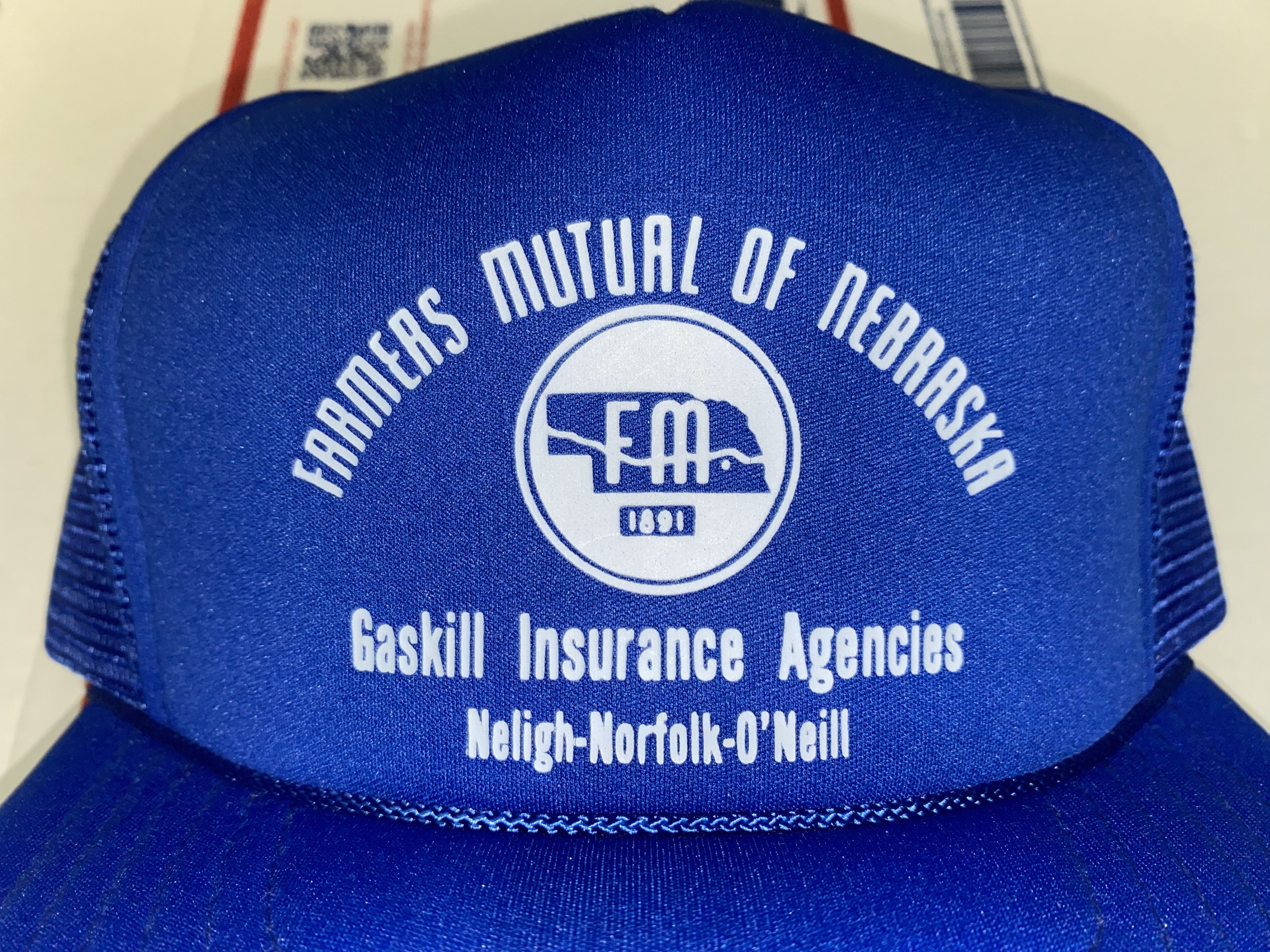 Vintage Farmers Mutual NE Nebraska gaskill Trucker hat vtg Cap USA Size ONE SIZE - 2 Thumbnail