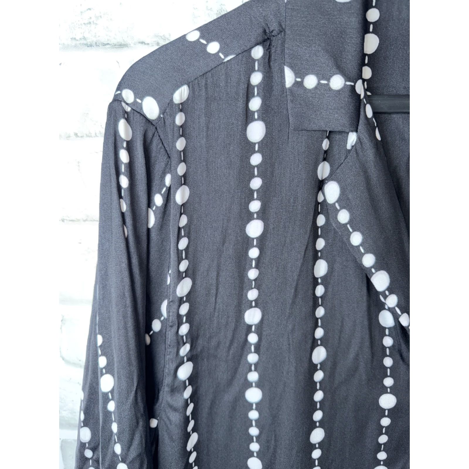 Vintage VINTAGE Kate Spade NEW YORK Black White Poka Dots Blouse XL Womens XS? Wait. Size XL / US 12-14 / IT 48-50 - 6 Thumbnail