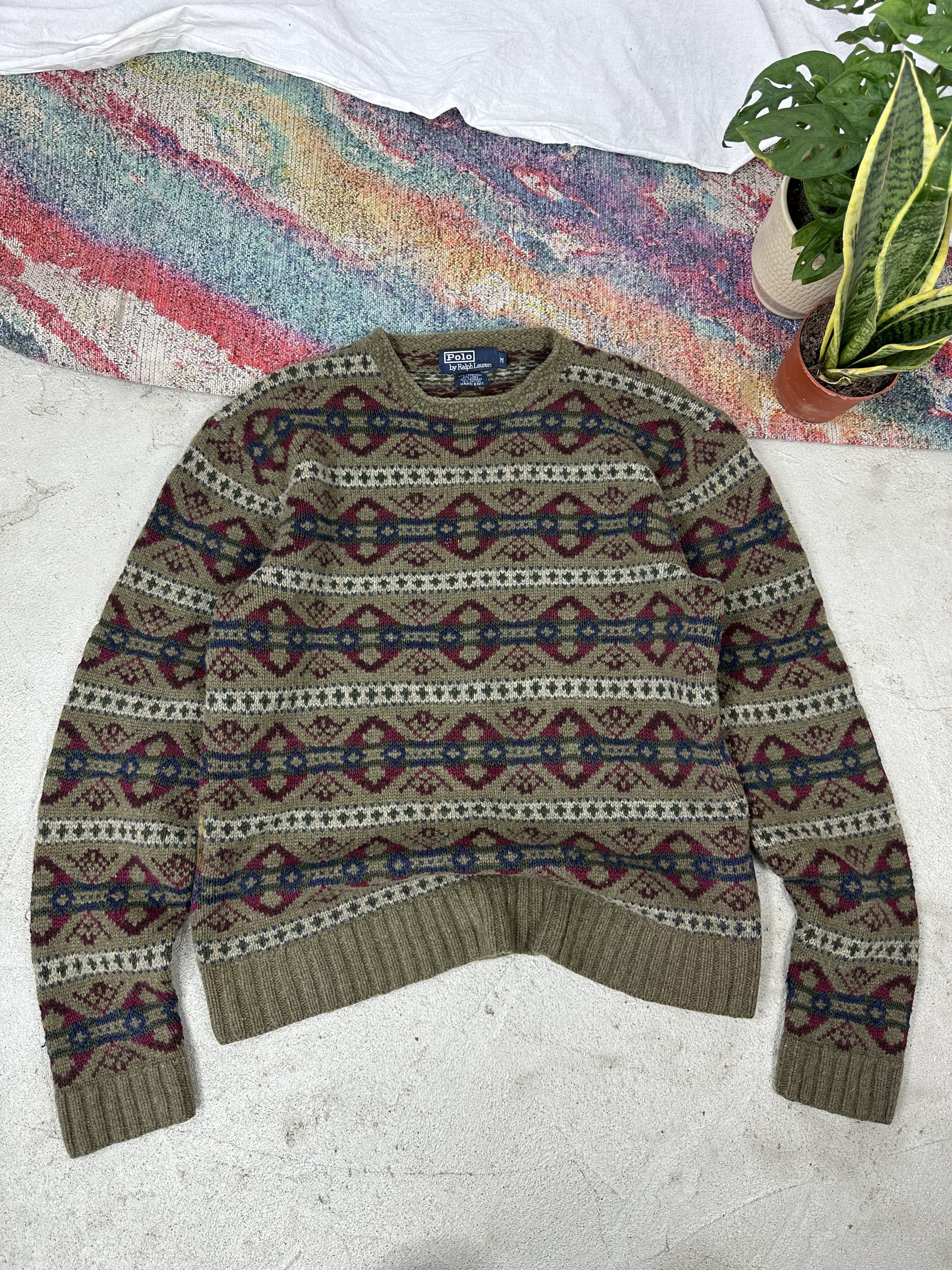 image of Polo Ralph Laurent Handknit Silk Cashmere Sweater, Men's (Size Medium)
