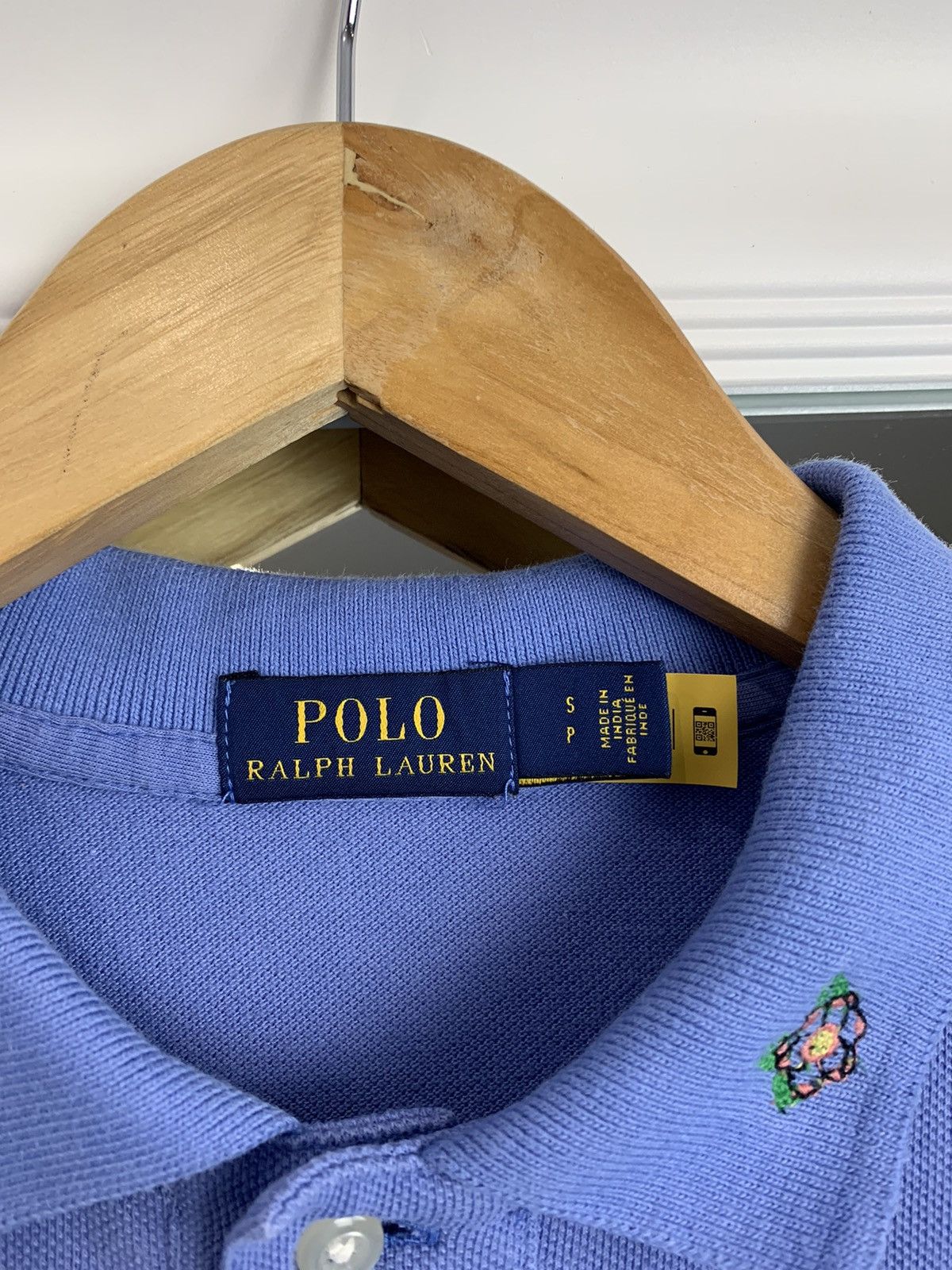 Ralph Lauren Polo Ralph Lauren Blue Embroidered Polo Shir Art Polo Size:S Size S / US 4 / IT 40 - 7 Thumbnail