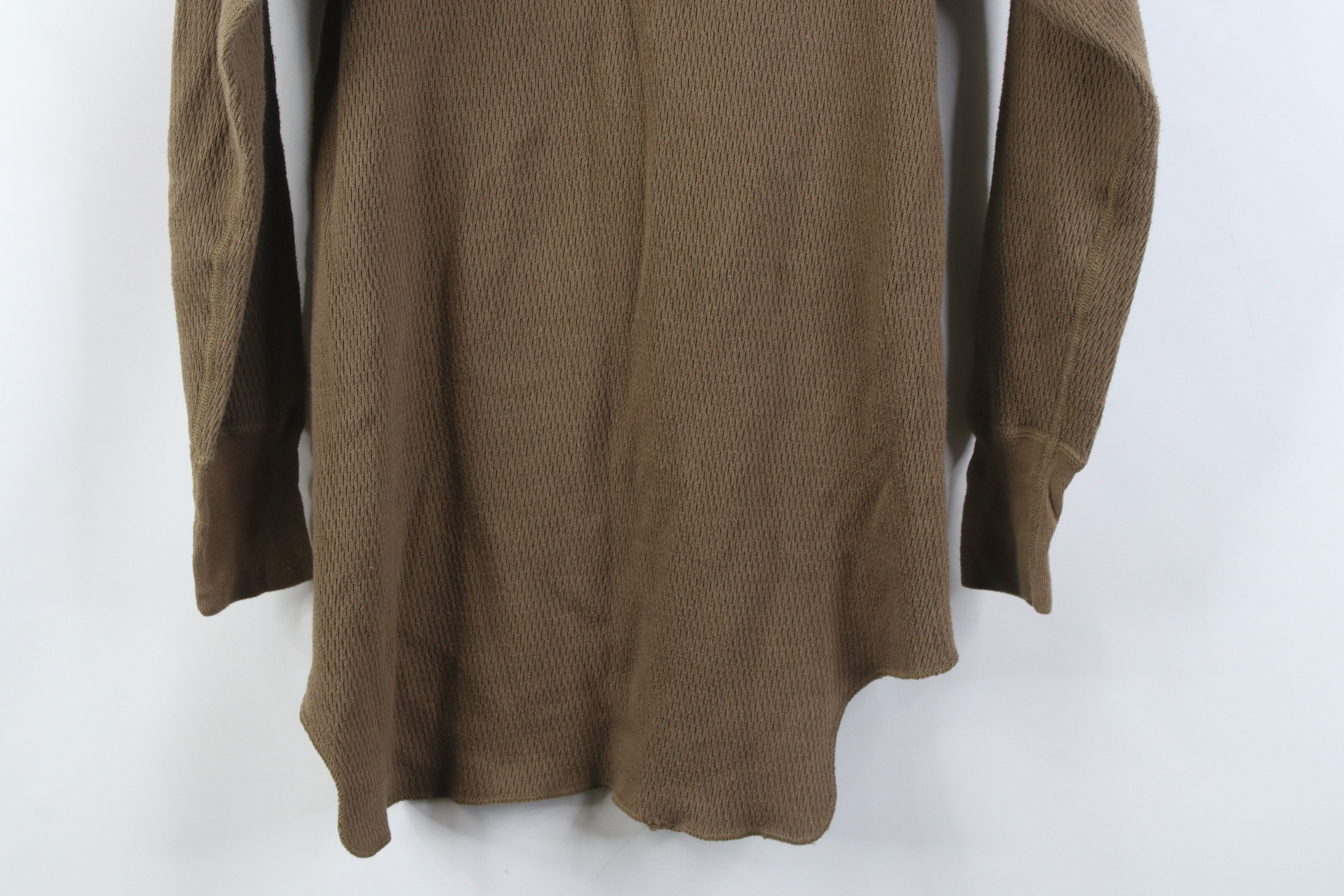 Vintage Vintage 70s Streetwear Knit Long Sleeve T-Shirt Breen USA Size US L / EU 52-54 / 3 - 10 Thumbnail